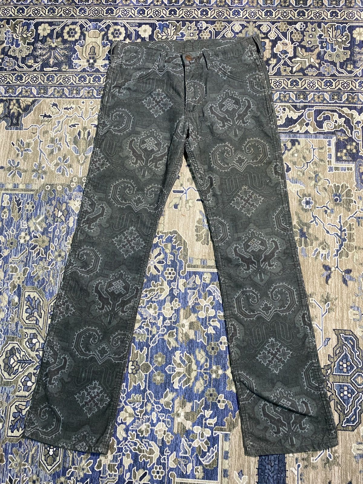 image of Archival Clothing x N Hoolywood Wrangler X N. Hollywood Corduroy Pants in Dark Green (Size 31)
