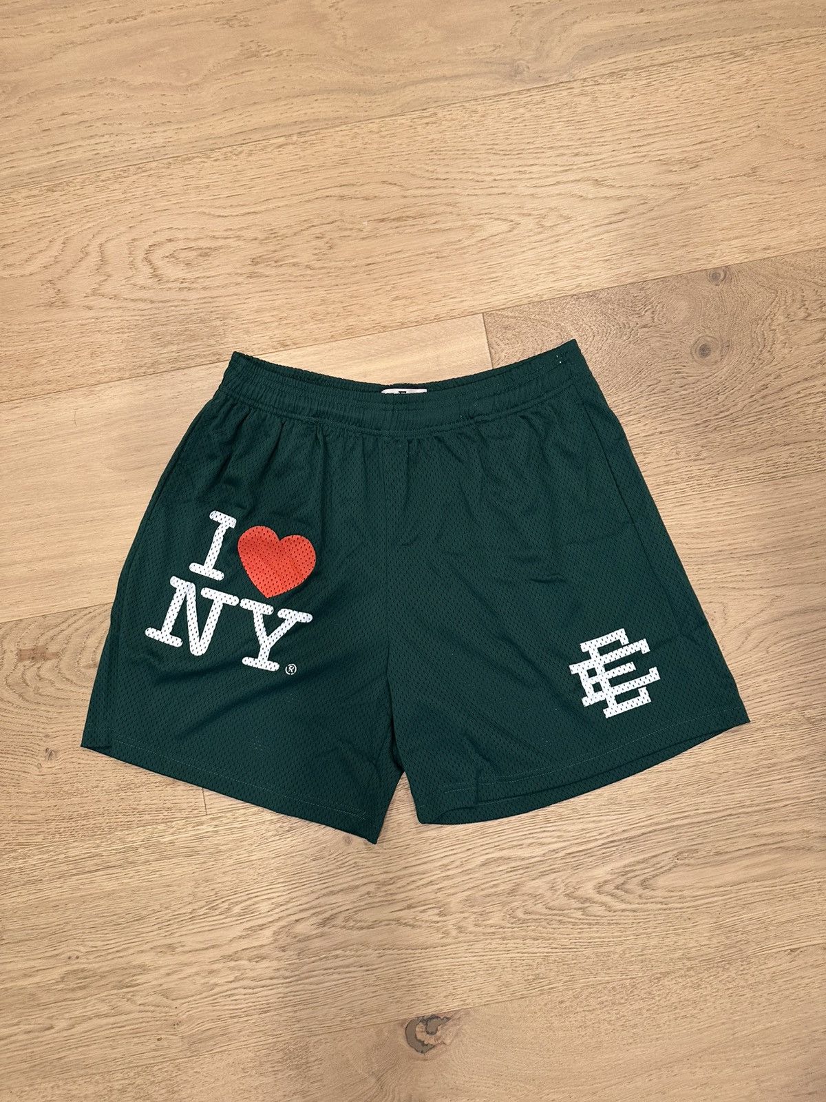 Eric Emanuel Eric Emanuel EE I Love New York Shorts Green/White