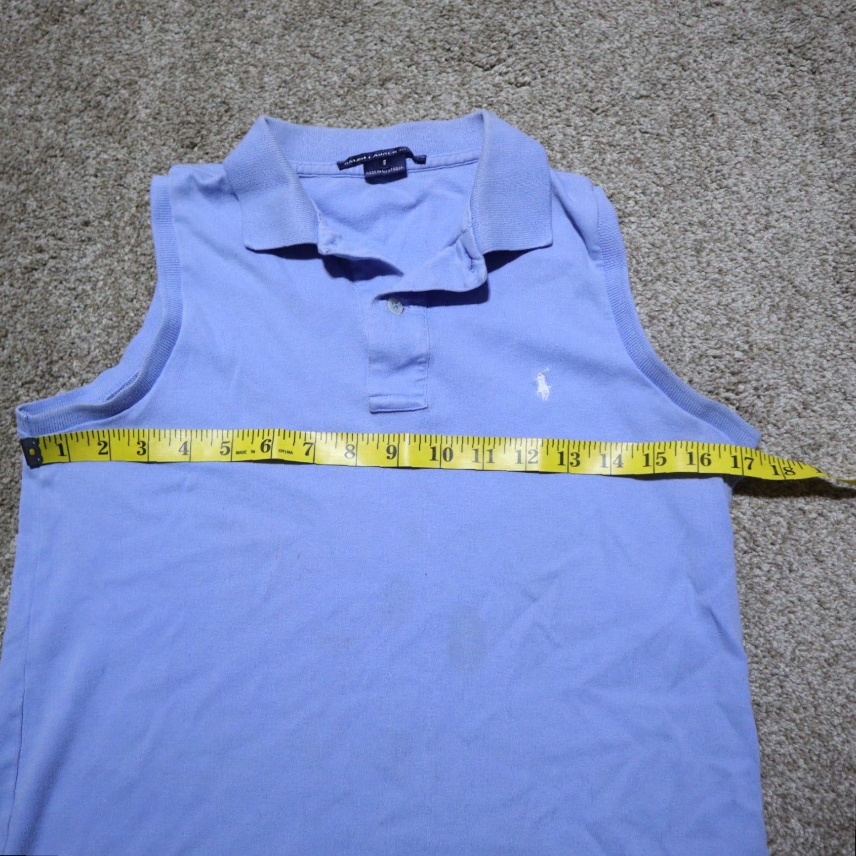 Ralph Lauren Ralph Lauren Polo Light Blue Sleeveless Shirt Men's Size S Small Size US S / EU 44-46 / 1 - 6 Thumbnail