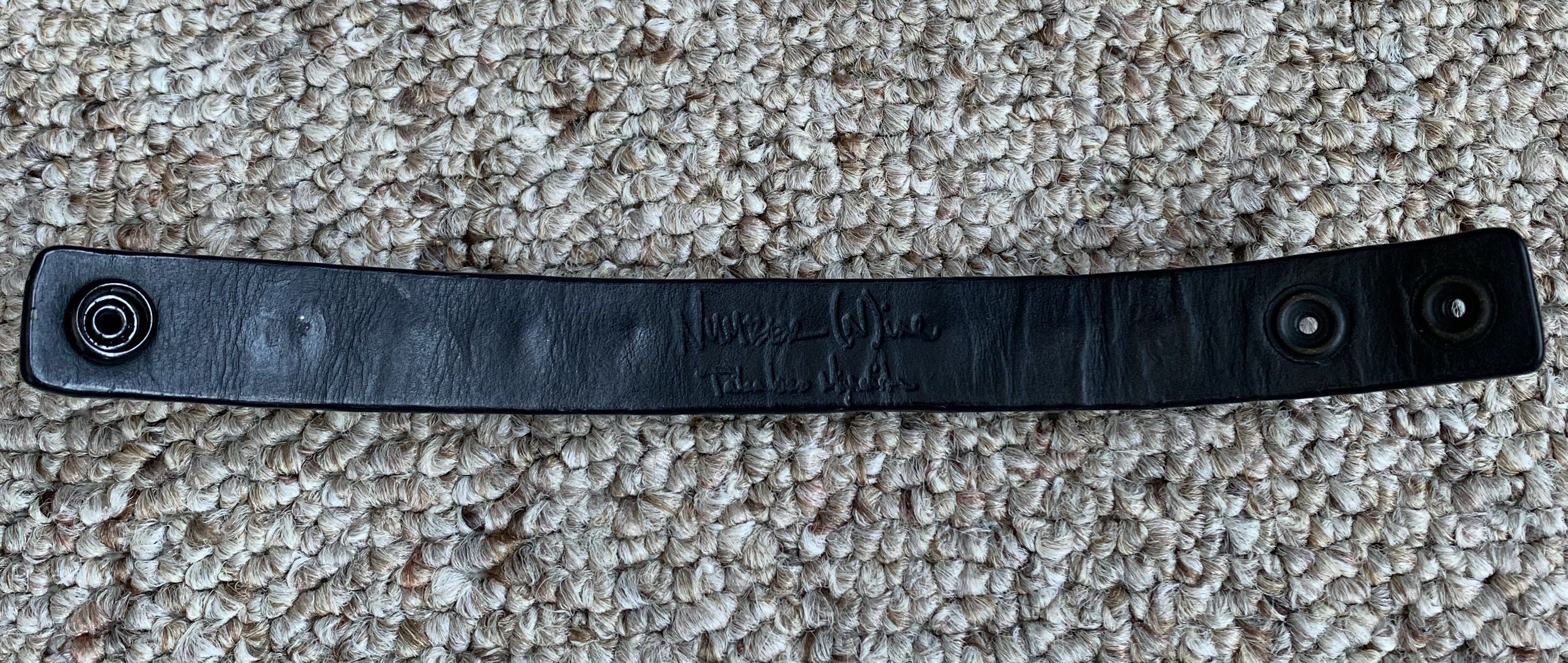 Number (N)ine SS06 Number (N)ine Crystal Studded Leather Bracelet Size ONE SIZE - 6 Thumbnail
