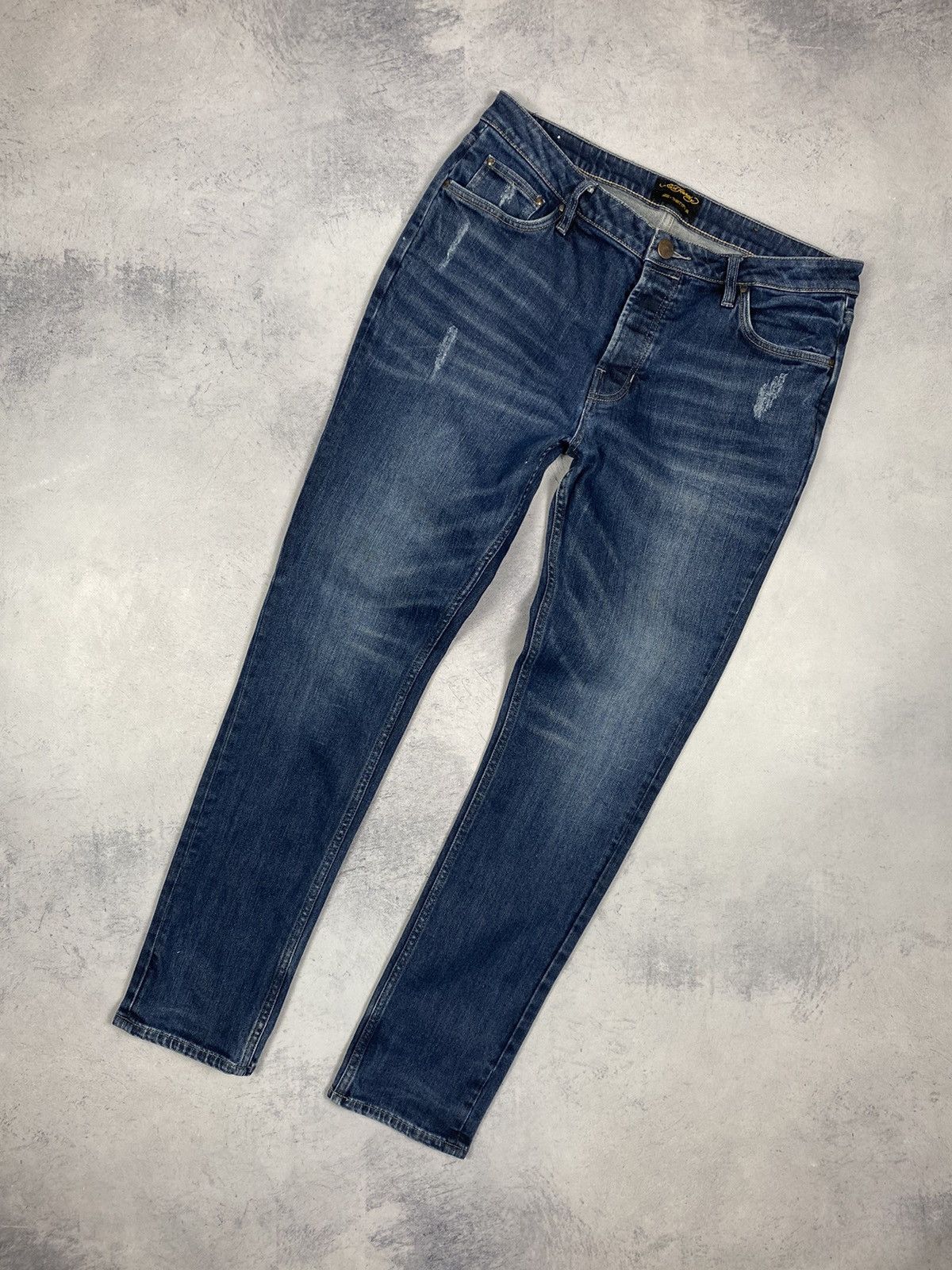 Ed Hardy Ed Hardy by Christian Audigier Jeans Men's Big Logo Y2k Size US 34 / EU 50 - 8 Thumbnail