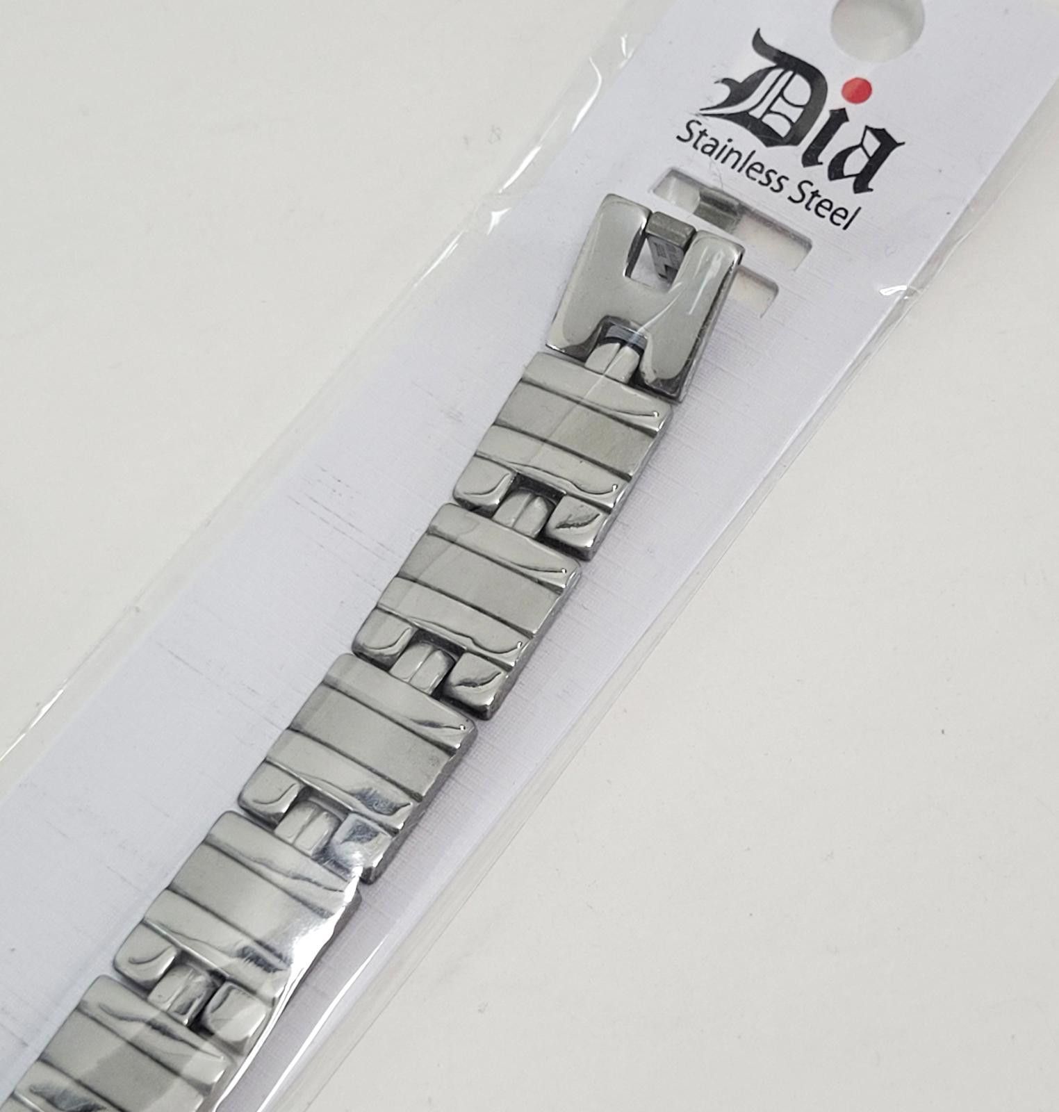 Other Men's Bracelet Silver Tone Stainless Steel Link 8.25" - NEW Size ONE SIZE - 2 Thumbnail