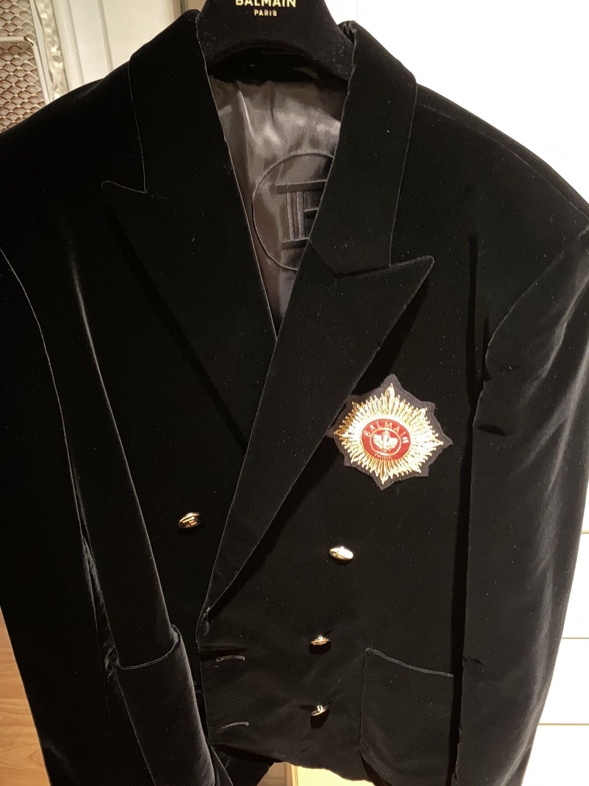 Balmain Balmain velvet evening Jacket Size 54R - 1 Thumbnail