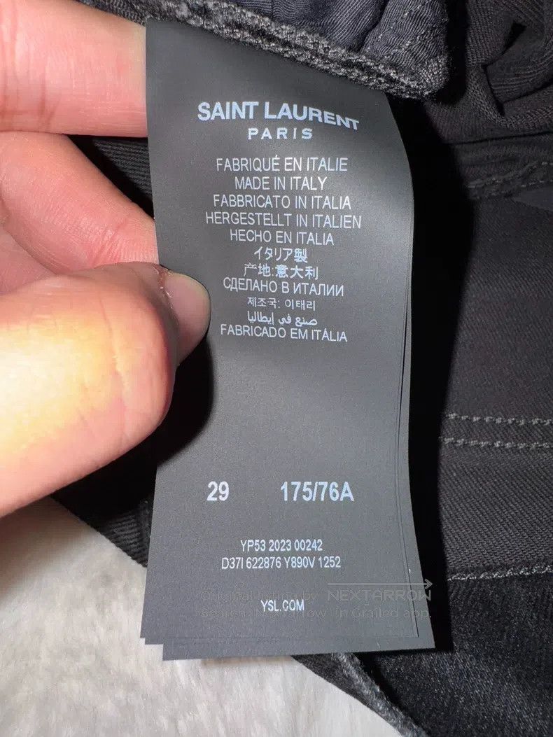 Saint Laurent Paris Saint Laurent Paris Glue Splatter Men's Jeans Size US 29 - 5 Thumbnail