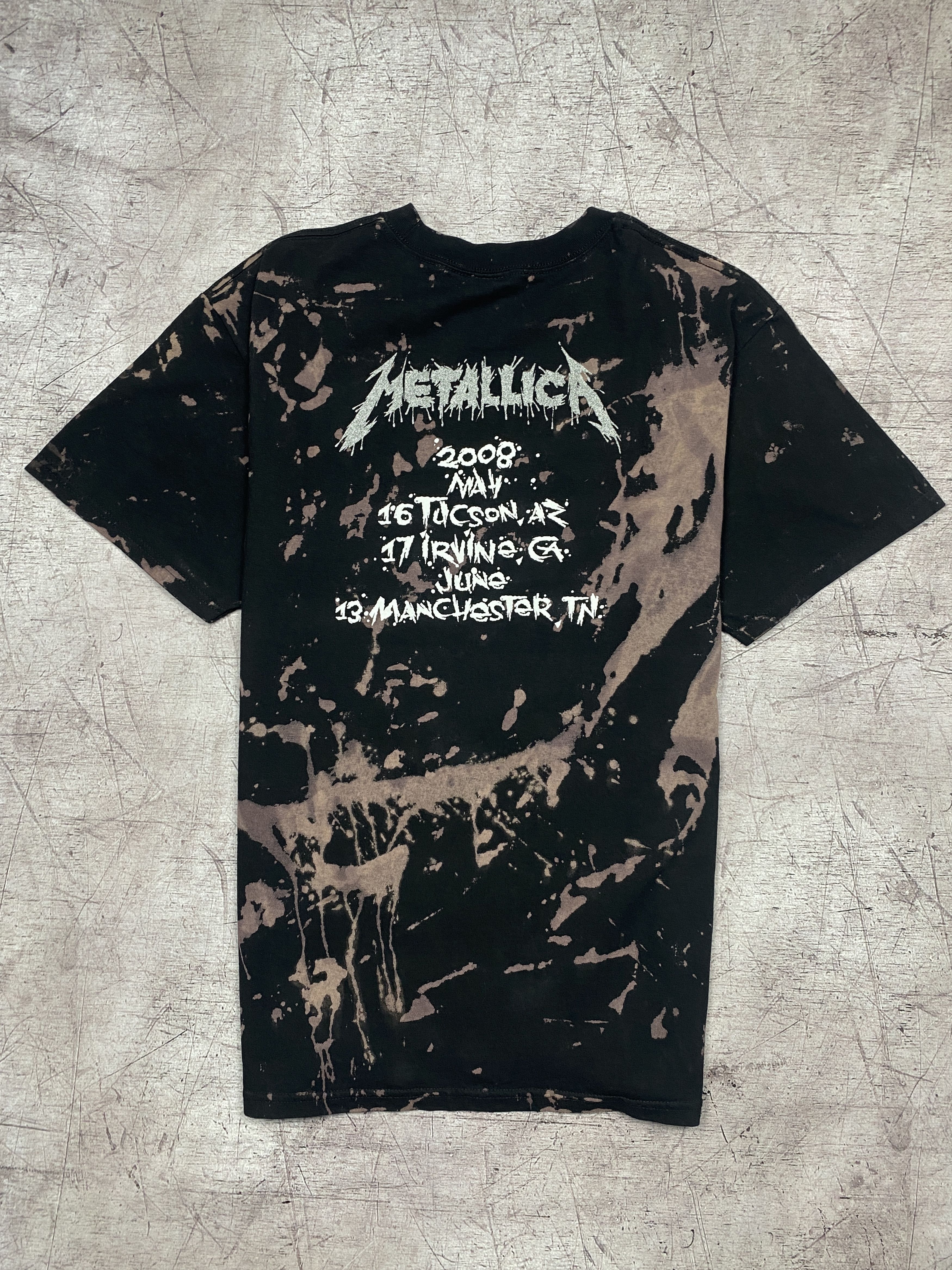 Band Tees × Metallica × Vintage Metallica 2008 Vintage Rock Band Mens T-Shirt Size US L / EU 52-54 / 3 - 6 Thumbnail