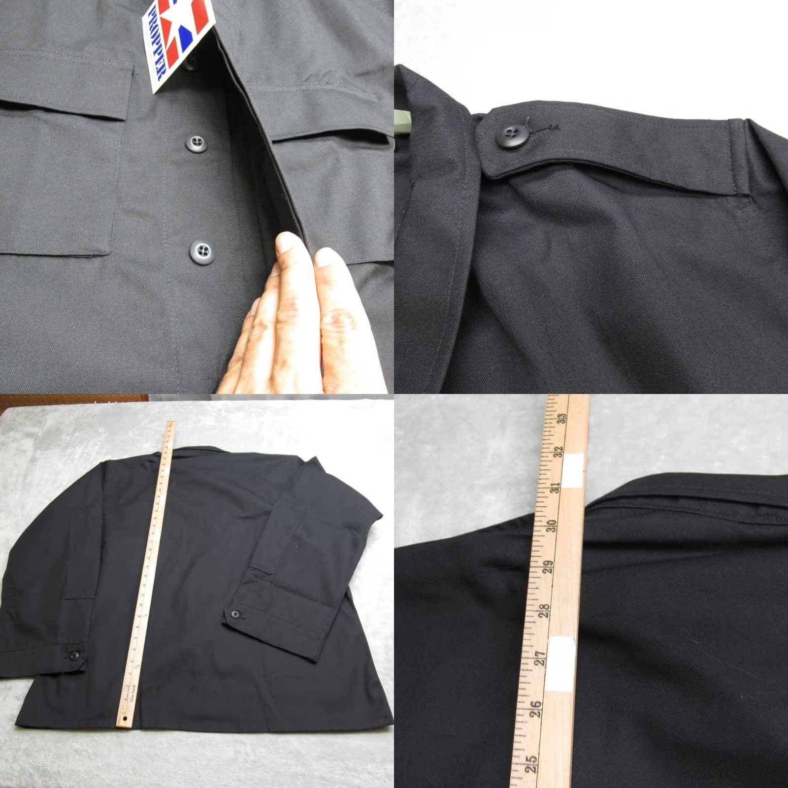 Propper Propper Shirt Mens XL Black BDU Coat 2 Pocket Military Work Utility Uniform NEW Coat Jacket Casual Workwear Mens XL Black Propper Size US XL / EU 56 / 4 - 8 Thumbnail