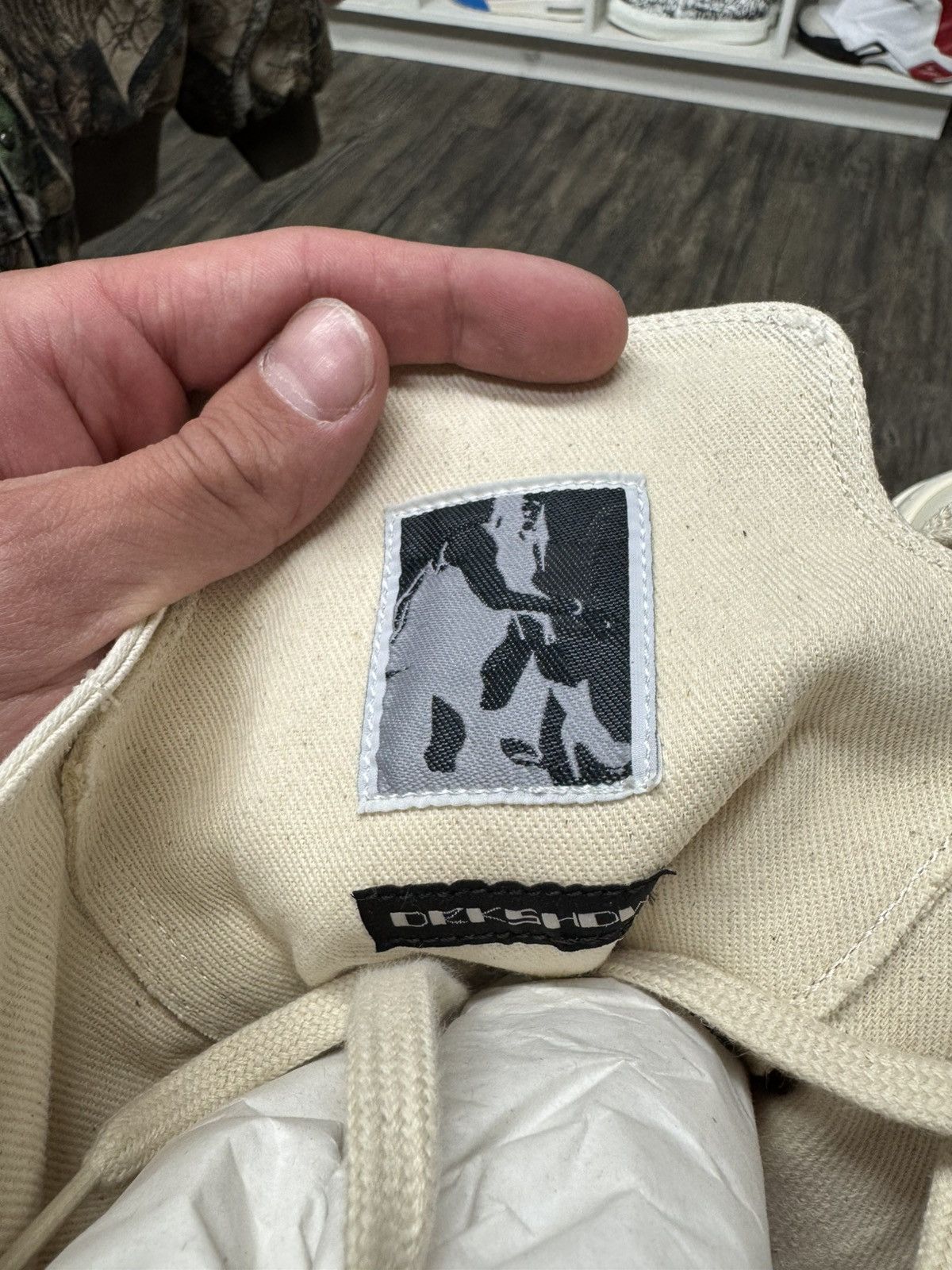 Rick Owens Rick Owens DRKSHDW Ramone Hi Top Milk *RARE^ Size US 9.5 / EU 42-43 - 9 Thumbnail