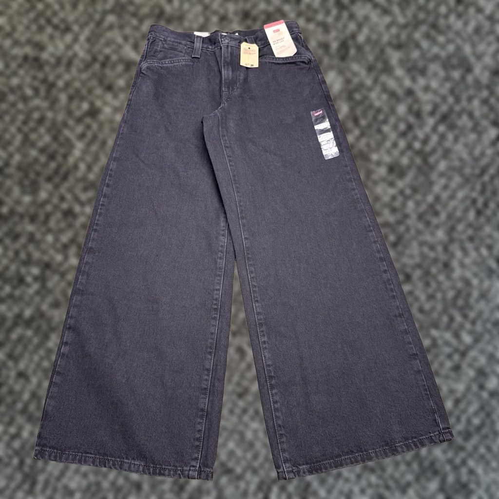Levi's VINTAGE Levis 94 Baggy Wide Leg Jeans Womens 27 Black 27x31 Mid Rise New Size 27" / US 4 / IT 40 - 1 Thumbnail