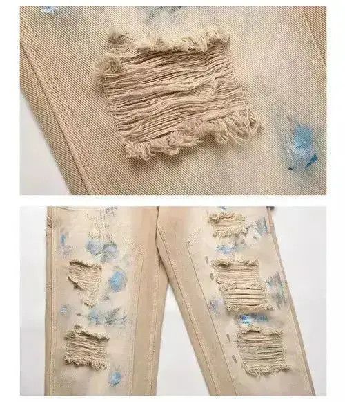 Japanese Brand carpenter baggy ripped damaged pants Size US 32 / EU 48 - 3 Thumbnail