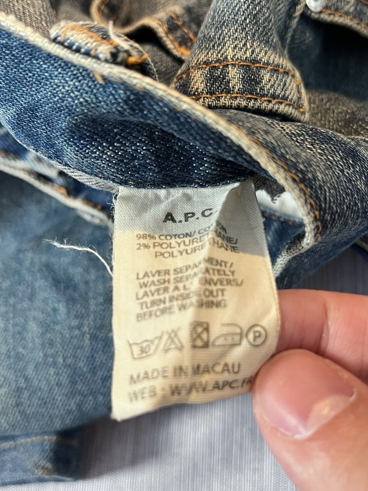 A.P.C. apc faded denim mudwash Size US 29 - 6 Thumbnail