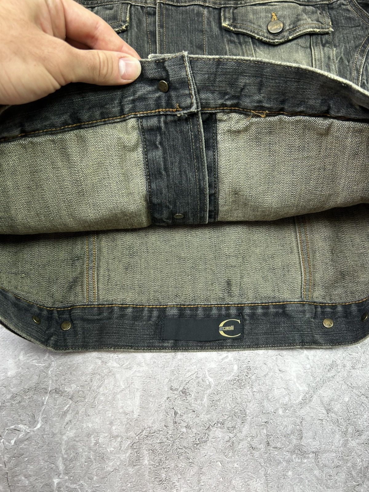 Just Cavalli Just Cavalli washed denim jacket Size US M / EU 48-50 / 2 - 5 Thumbnail