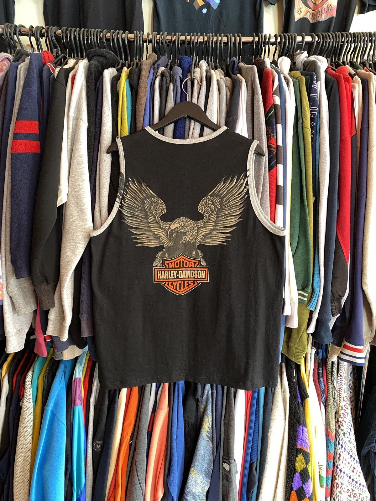 Harley Davidson VINTAGE HARLEY DAVIDSON EAGLE TANK TOP Size US XL / EU 56 / 4 - 3 Thumbnail