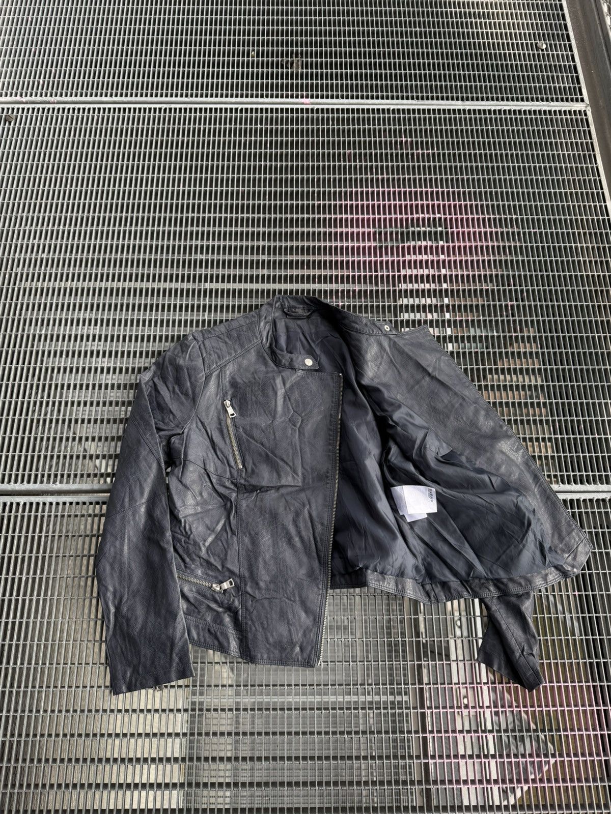 Leather Avant-garde Cross Zip Leather Jacket Size US S / EU 44-46 / 1 - 10 Thumbnail
