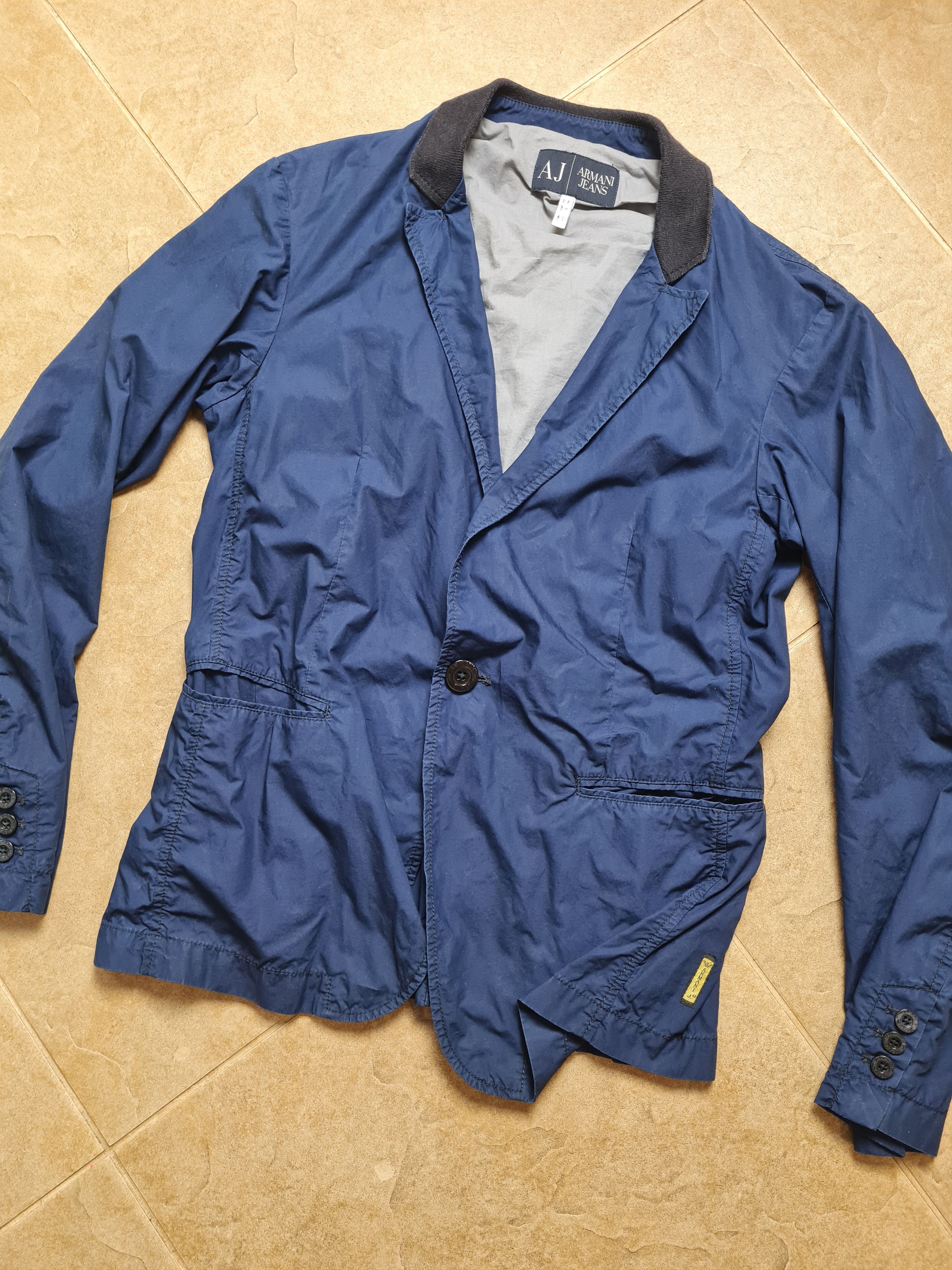 Armani Vintage Jackets ARMANI JEANS unisex Blazer Jacket Blue Size US S / EU 44-46 / 1 - 20 Thumbnail