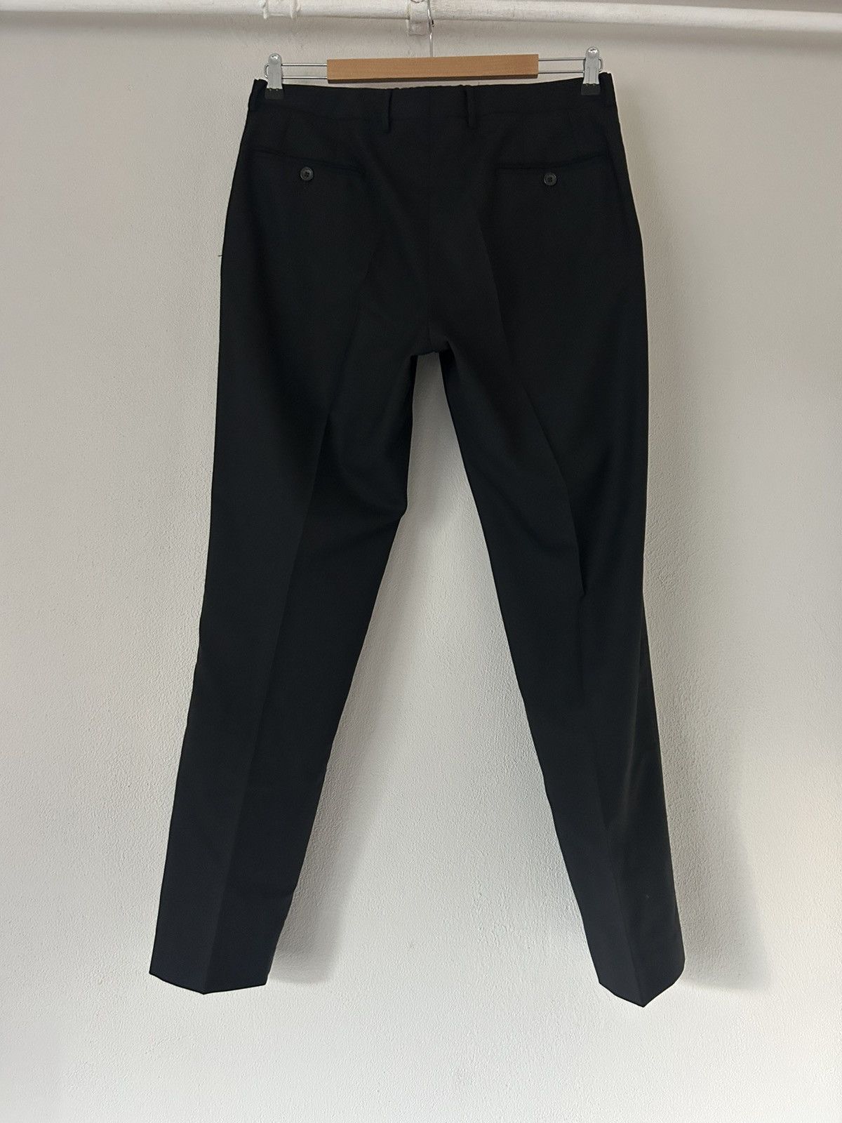 Gucci Gucci Black Wool Formal Trousers with Classic Pleats Size US 34 / EU 50 - 6 Thumbnail