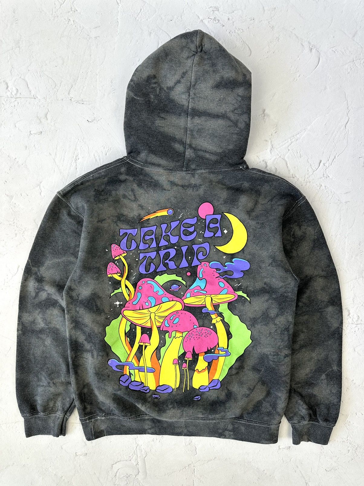 Japanese Brand × Vintage Vintage Washed Printed Hoodie Size M / US 6-8 / IT 42-44 - 1 Thumbnail