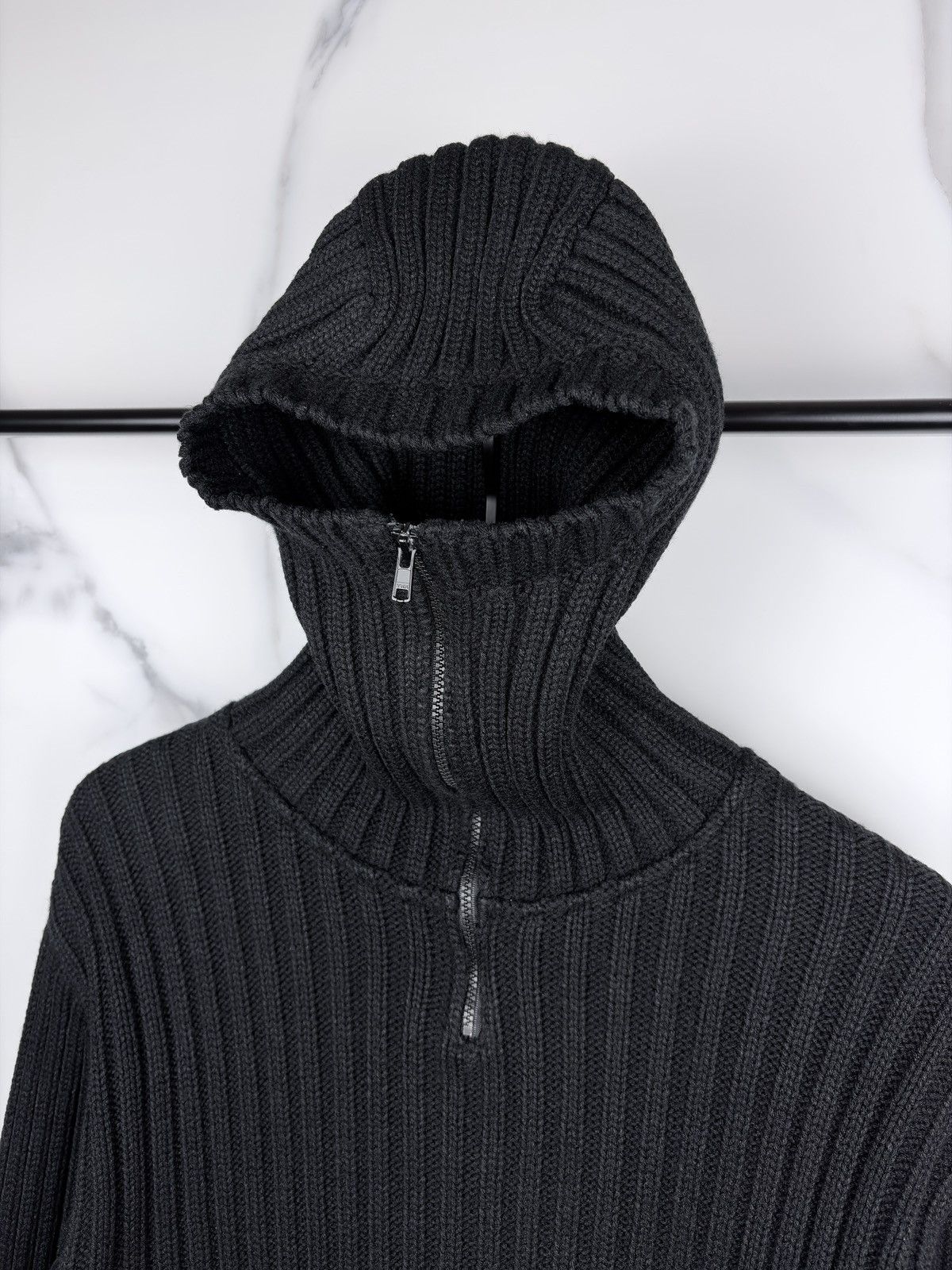 Undercover AW98 Undercover Balaclava Scuba Mask Knit Sweater Hoodie Size US L / EU 52-54 / 3 - 3 Thumbnail