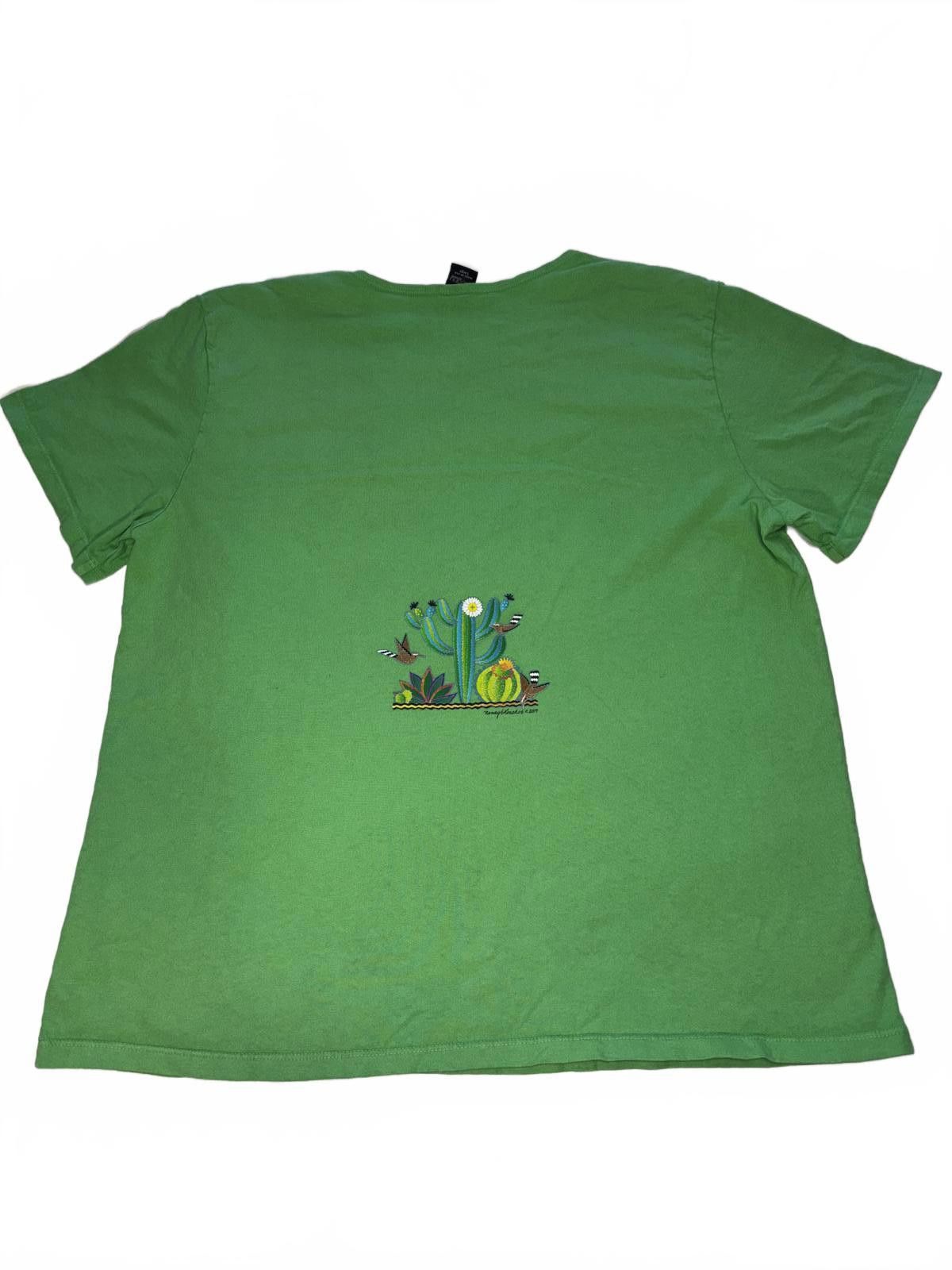 Designer Vintage Cactus Graphic T-Shirt Size L / US 10 / IT 46 - 3 Thumbnail