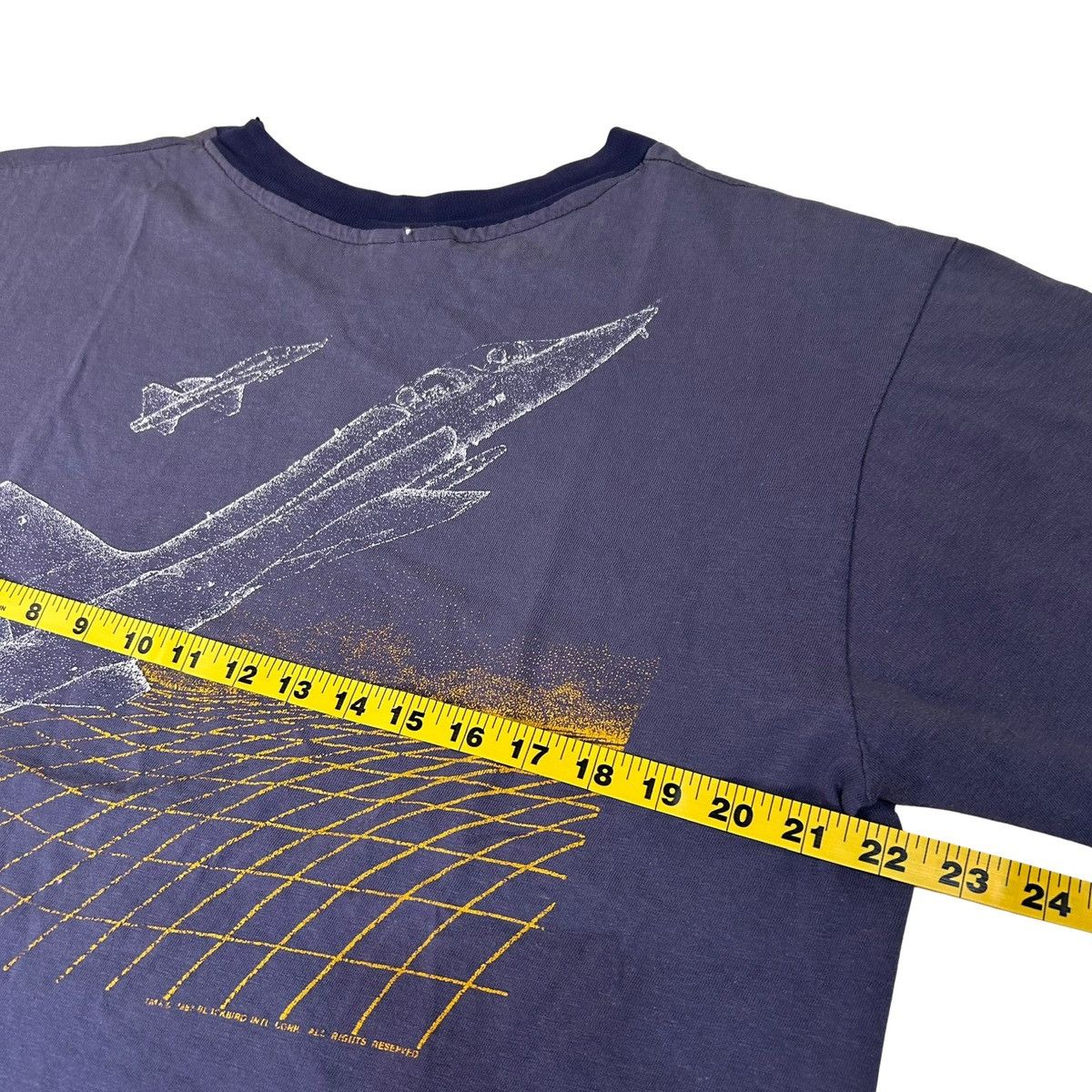 Hanes 1983 AT-38 Fighter Jet Blackbird Aircraft Vintage T Shirt Size US XL / EU 56 / 4 - 7 Thumbnail