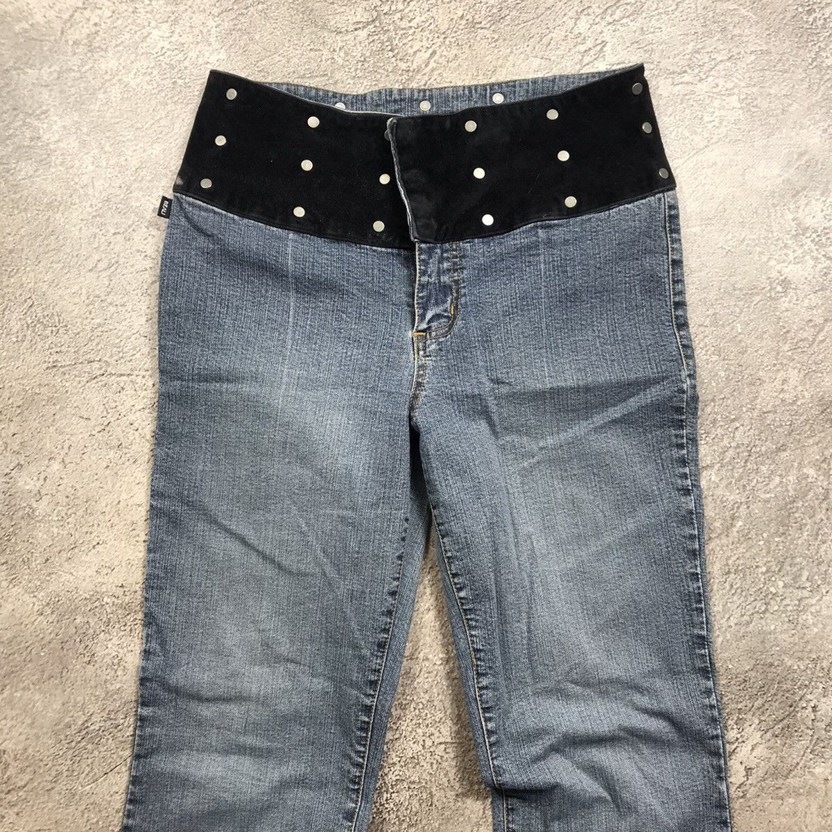 Vintage Vintage Y2K Baggy Distressed Flared Jeans Grunge Skate 27 Size 27" / US 4 / IT 40 - 3 Thumbnail