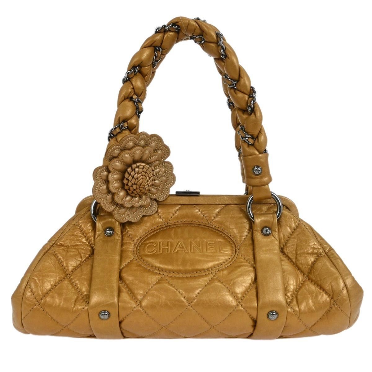 Chanel Chanel Lady Braid Frame Satchel Quilted Distressed Lambskin Size ONE SIZE - 1 Thumbnail