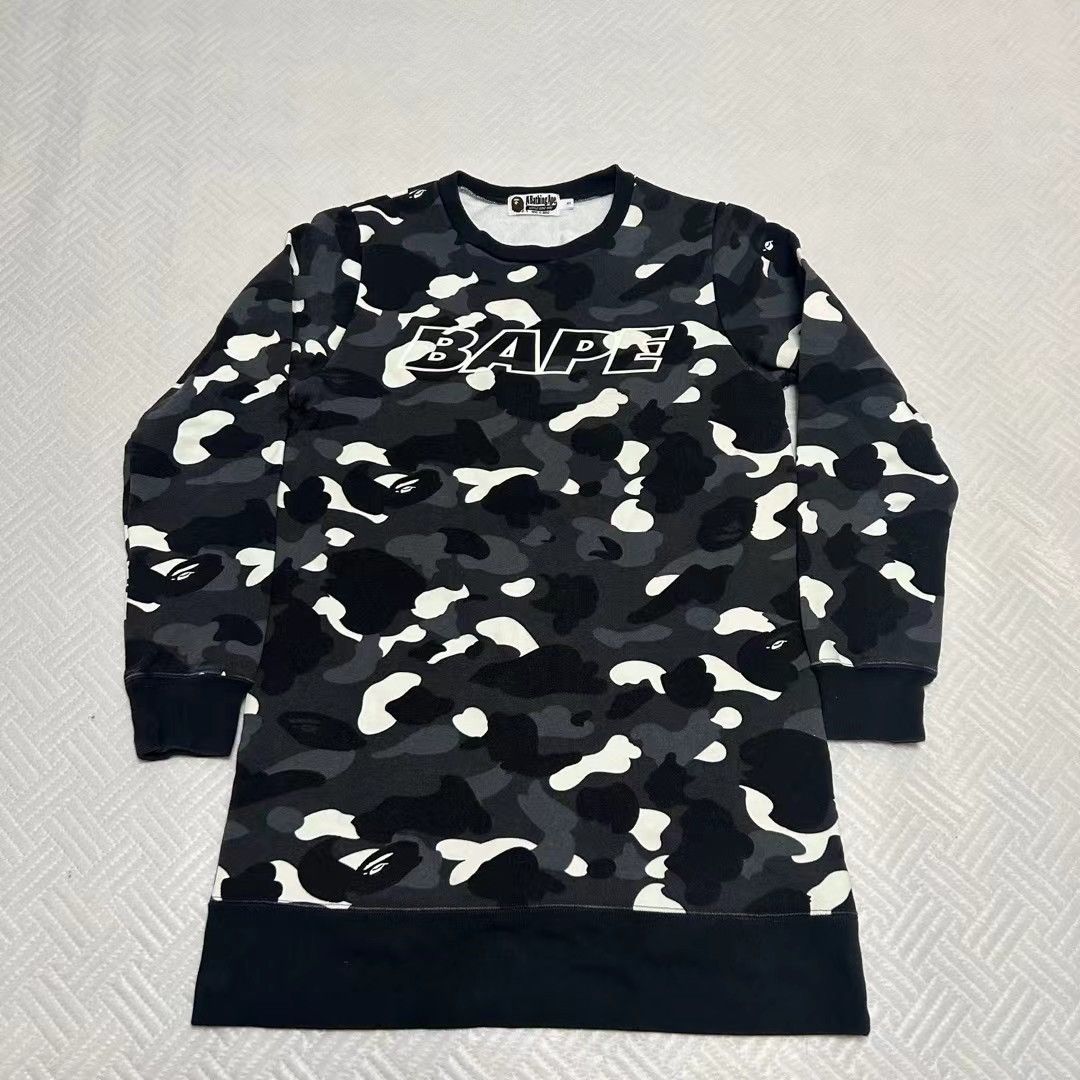 Bape CAMO CREWNECK Size S / US 4 / IT 40 - 1 Thumbnail