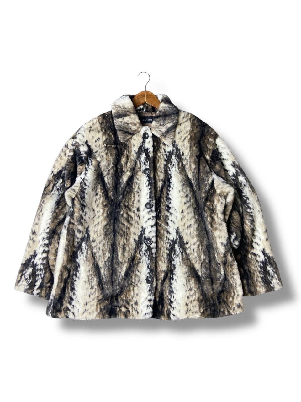 Designer × Japanese Brand × Vintage Jeanasis Brand Half Fur Coat Jacket (124) Size US S / EU 44-46 / 1 - 1 Thumbnail