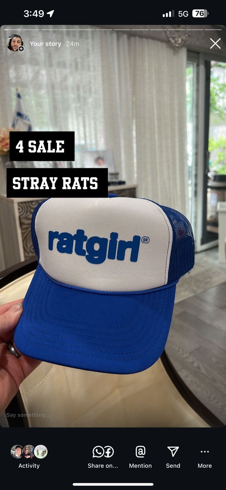 Stray Rats 4 Stray rats rat girl hats Size ONE SIZE - 4 Thumbnail