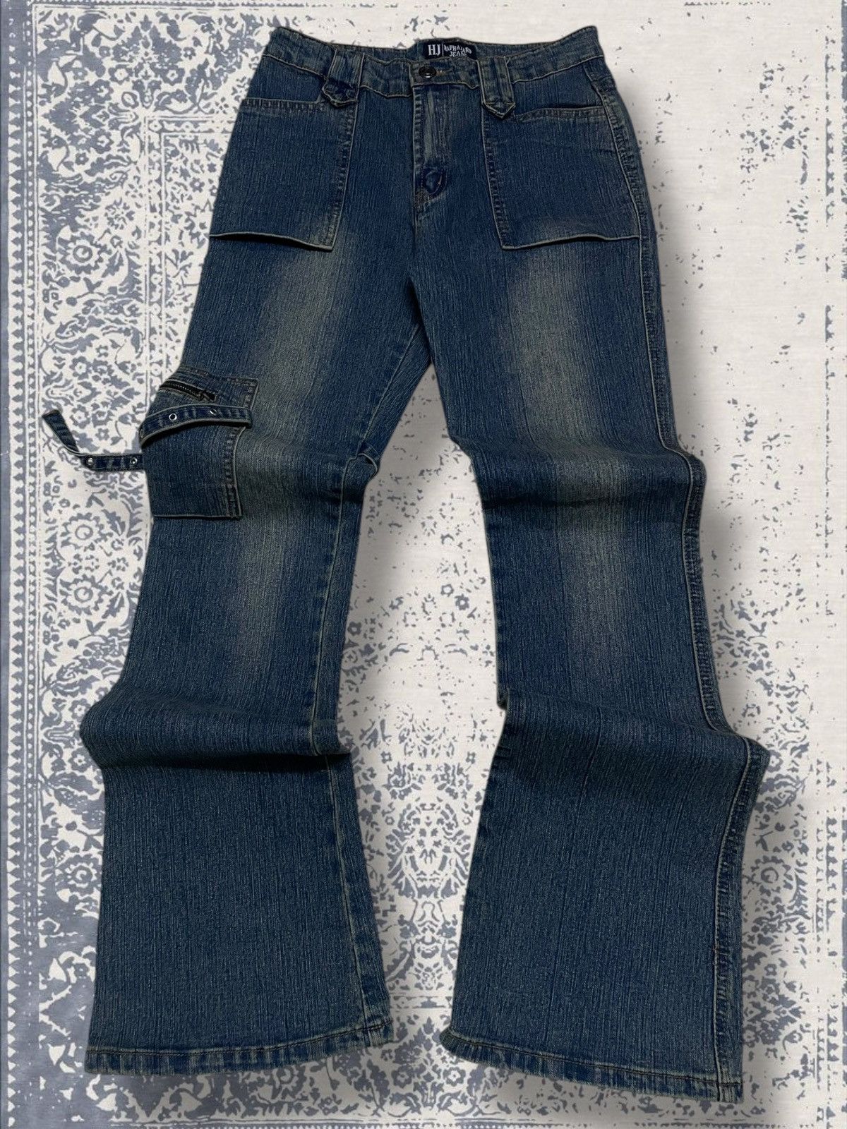 Designer × Japanese Brand × Vintage Vintage 1990s Japan Designer Haphazard Bondage Punk Denim Size US 26 / EU 42 - 1 Thumbnail