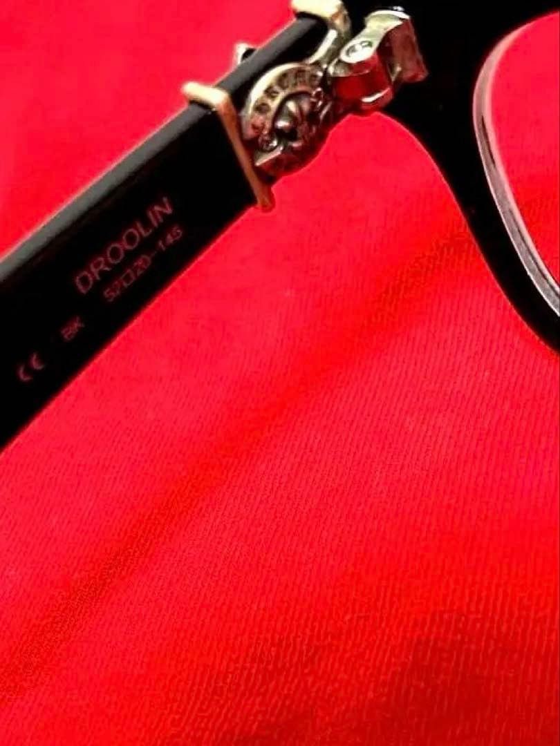 Chrome Hearts CHROME HEARTS DROOLIN Eyeglasses Black 52□20-145 Size ONE SIZE - 6 Thumbnail