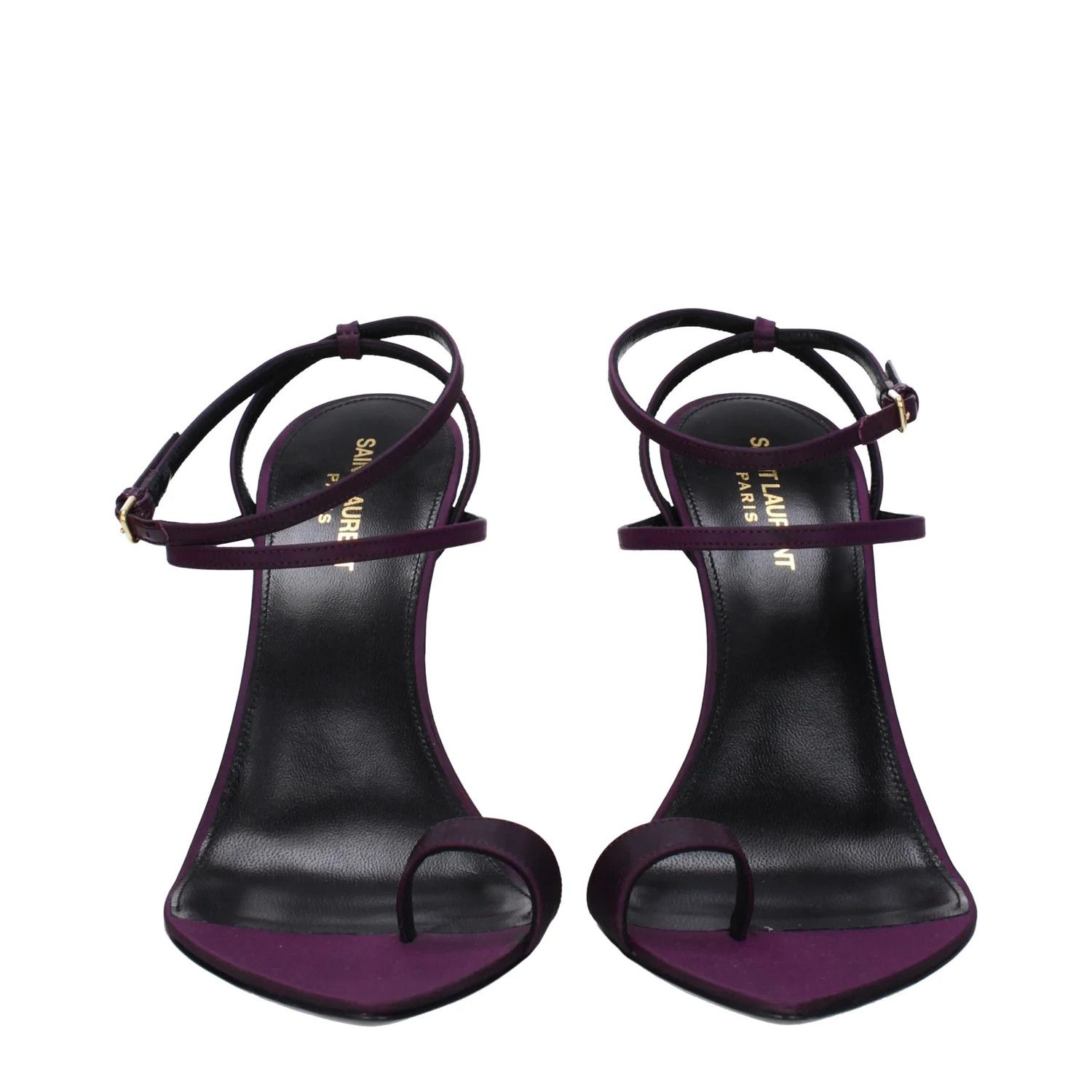 Saint Laurent Paris ob1o1e1224 Satin Pumps in Violet/Plum Size US 11 / IT 41 - 3 Thumbnail