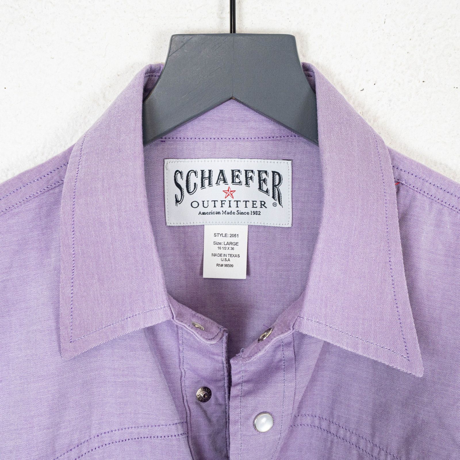 Other Schaefer Outfitter Western Pearl Snap Shirt Purple Large Size US L / EU 52-54 / 3 - 4 Thumbnail
