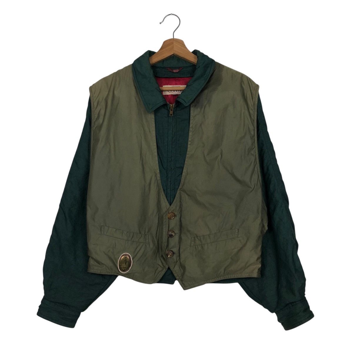 Japanese Brand 📌Vintage Bomber Jacket Dolce Double Tone Issey Miyake Size US M / EU 48-50 / 2 - 2 Thumbnail