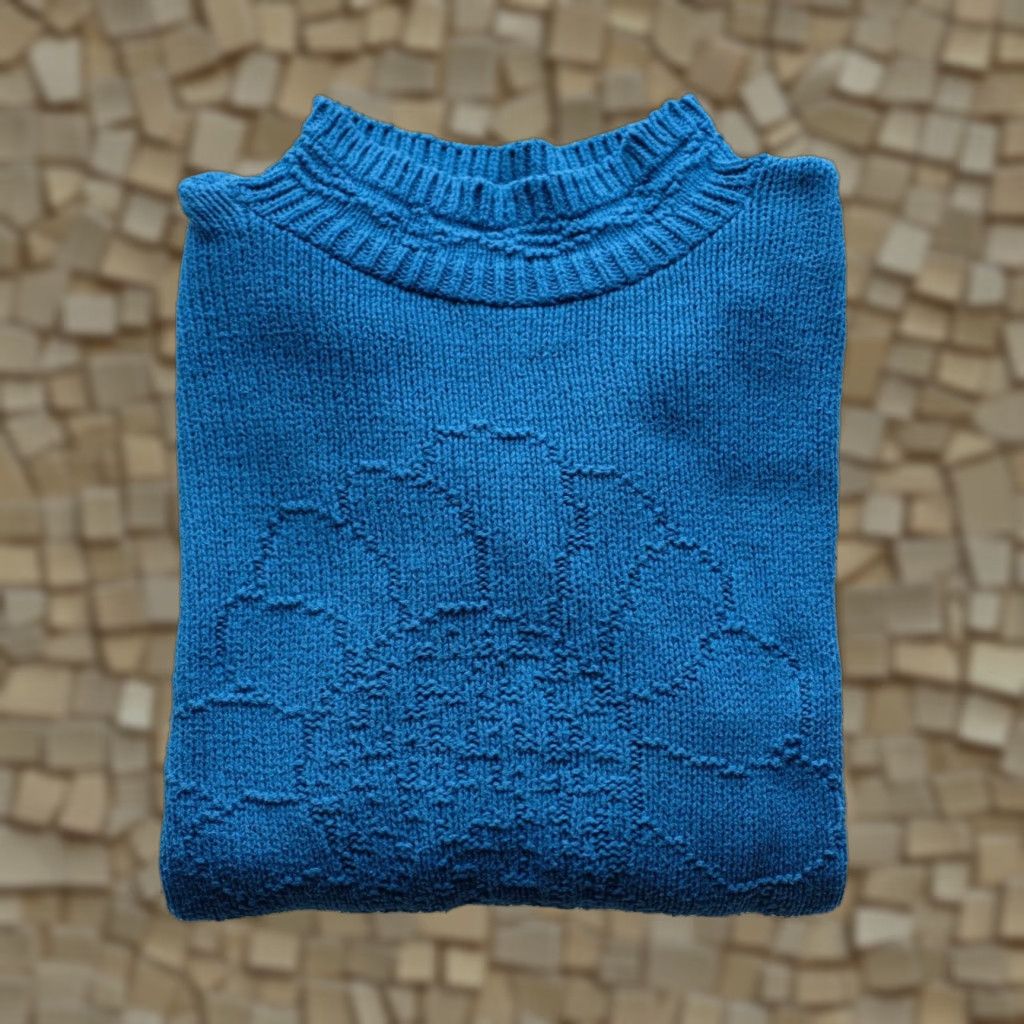 Sunflower VINTAGE OBJECTS DART SWEATER Sweatshirt Mock Neck Men SZ M 90s Sunflower Blue Cotton Pullover Casual USA Size US M / EU 48-50 / 2 - 1 Thumbnail
