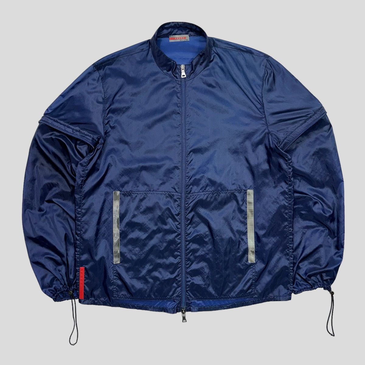 Prada Prada Sport SS99 Convertible Blue Transparent 3m Jacket IT48 Size US M / EU 48-50 / 2 - 1 Thumbnail