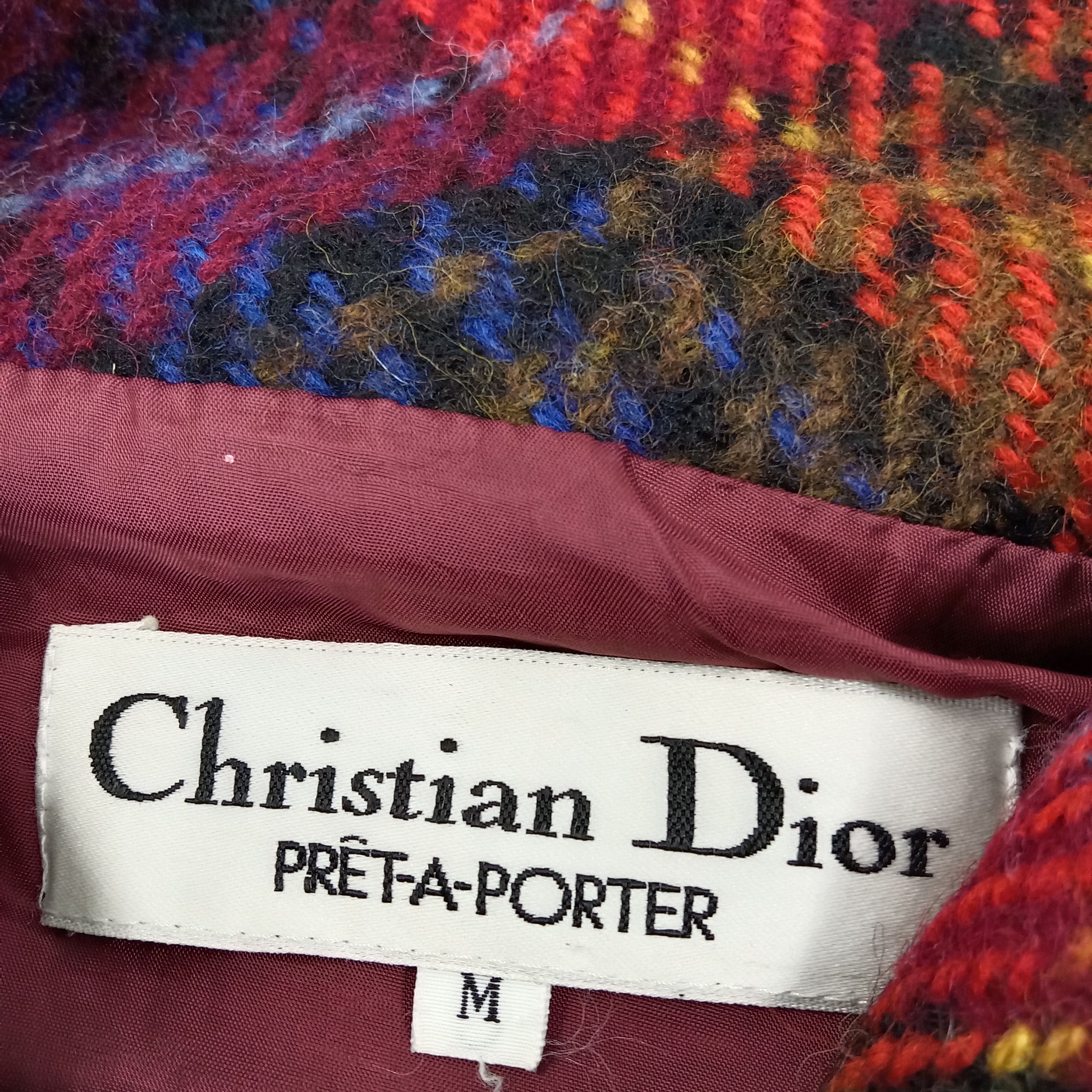 Christian Dior Monsieur × Vintage Christian Dior Italian Designer Flannel Jacket Size XXL / US 16-18 / IT 52-54 - 4 Thumbnail