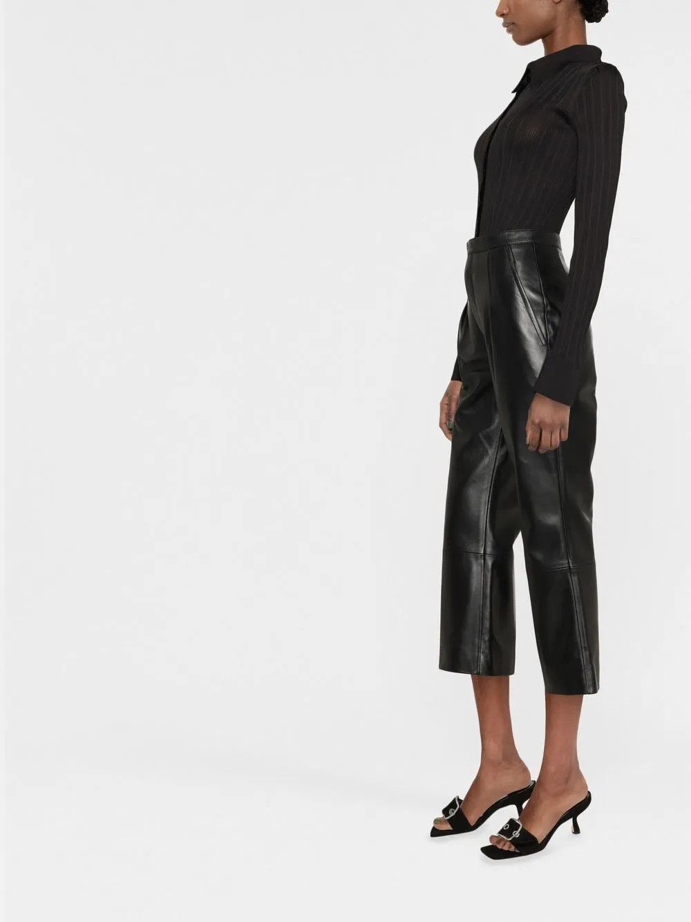 Saint Laurent Paris o1y0126 Sweatpant in Black Size 27" / US 4 / IT 40 - 3 Thumbnail