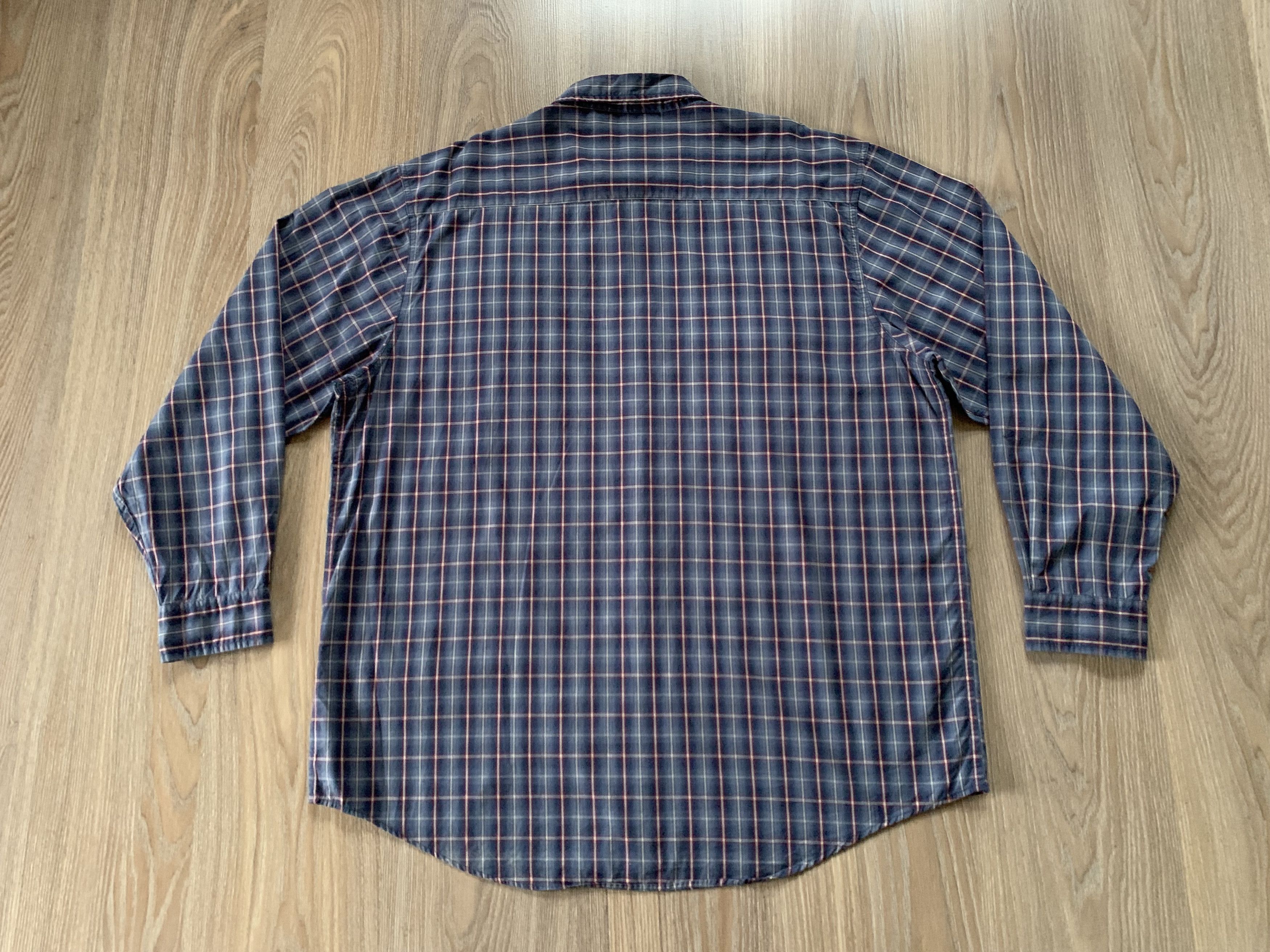 Faded Glory × Flannel Faded Glory Cotton Plaid Long Sleeve Shirt Size US XL / EU 56 / 4 - 2 Thumbnail