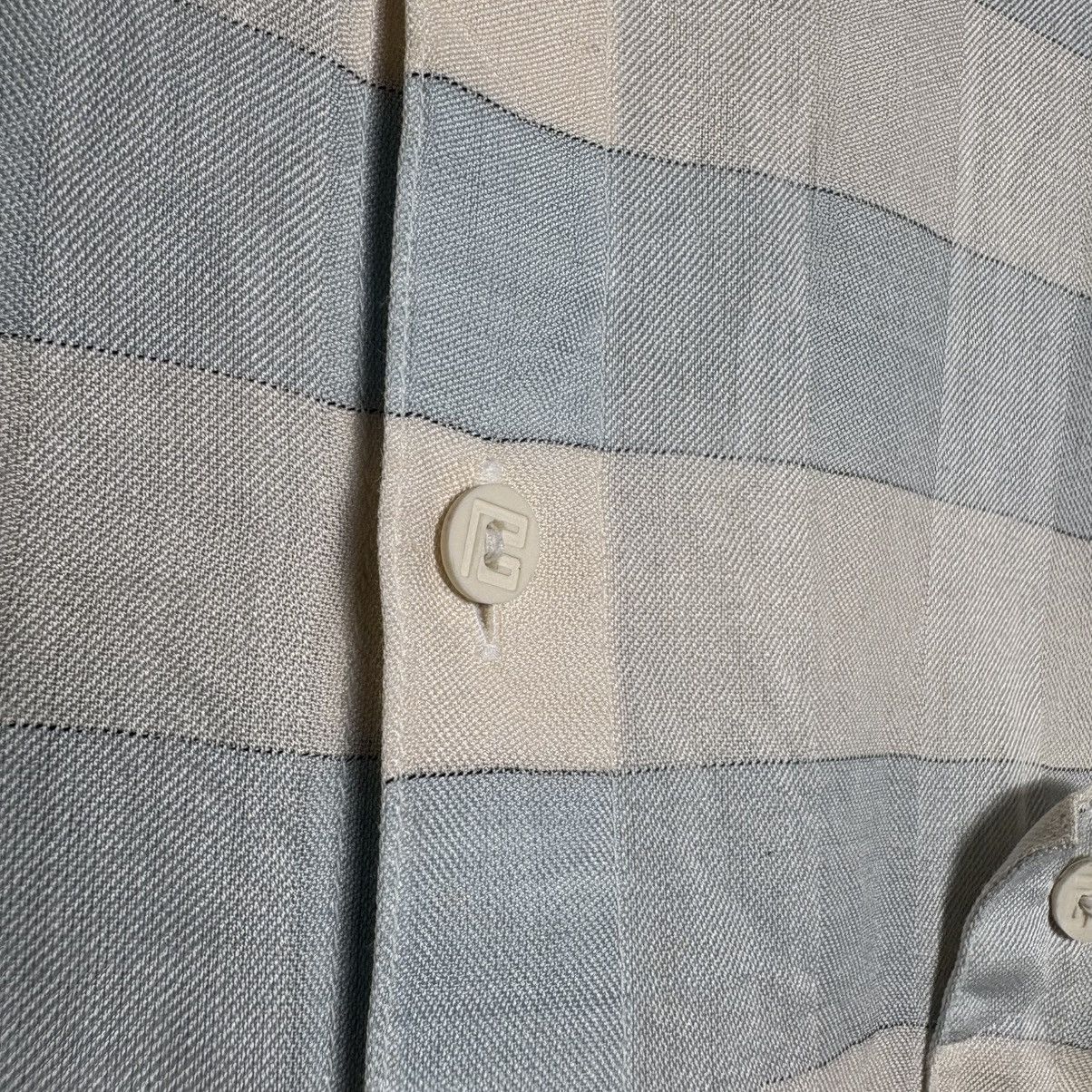 Balmain × Pierre Balmain Pierre Balmain Striped Pocket Shirt Size US L / EU 52-54 / 3 - 4 Thumbnail