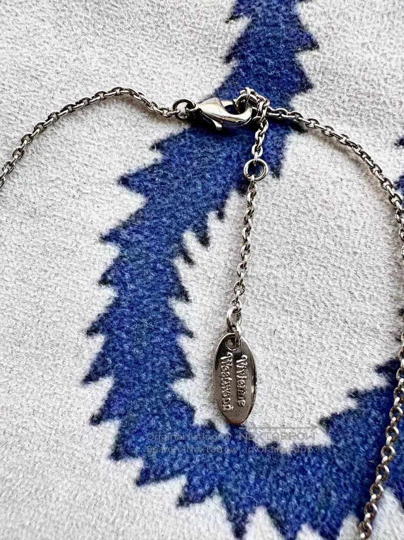 Vivienne Westwood Vivienne Westwood Silver Full Diamond Brooch Saturn Neckla Size ONE SIZE - 4 Thumbnail