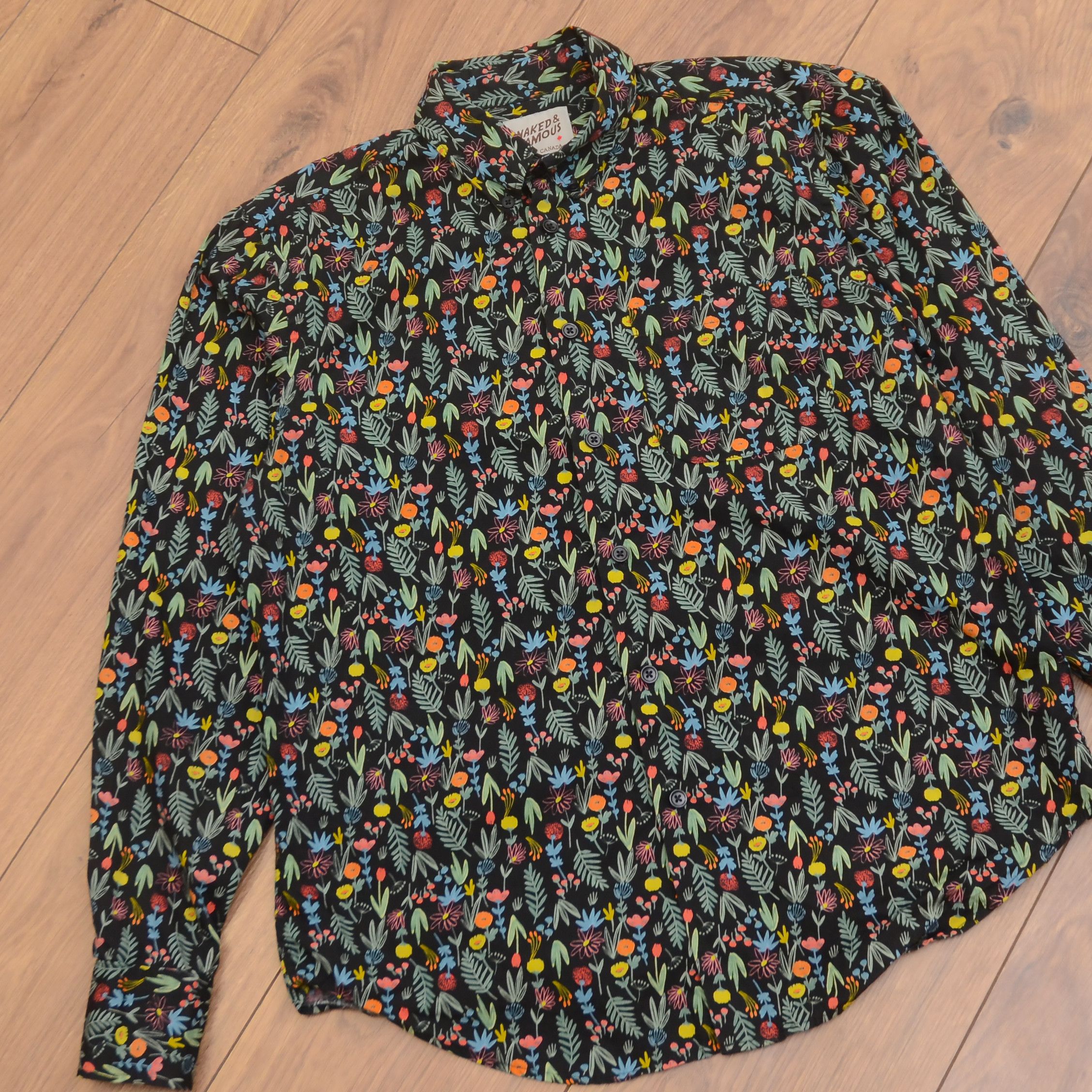 Naked & Famous Naked And Famous Easy Shirt Size M All Over Flowers Size US M / EU 48-50 / 2 - 6 Thumbnail