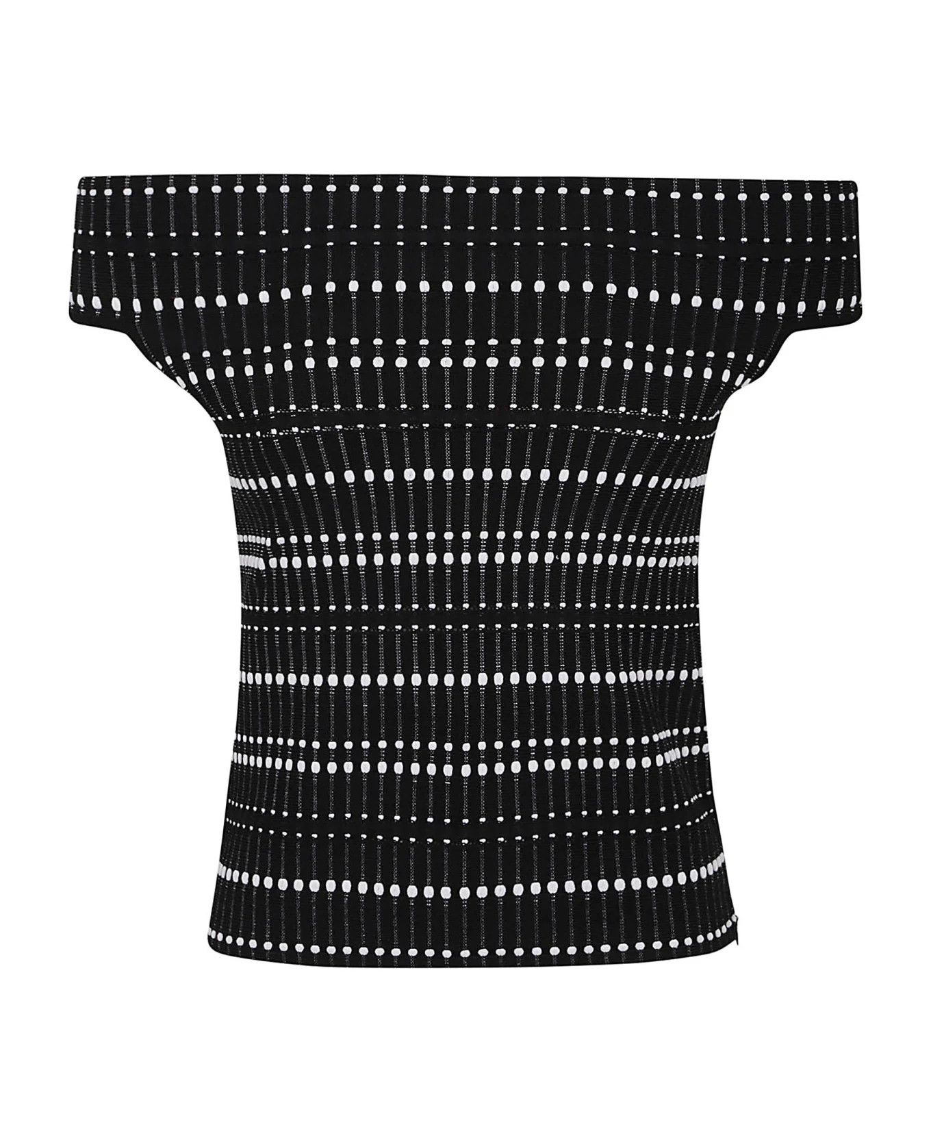 Alexander McQueen o1y0325 Crop Top in Black Size S / US 4 / IT 40 - 1 Thumbnail