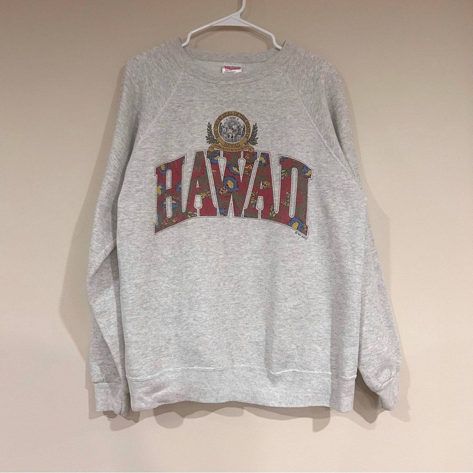 Hanes Vintage Hawaii Sweater Size US XL / EU 56 / 4 - 1 Thumbnail