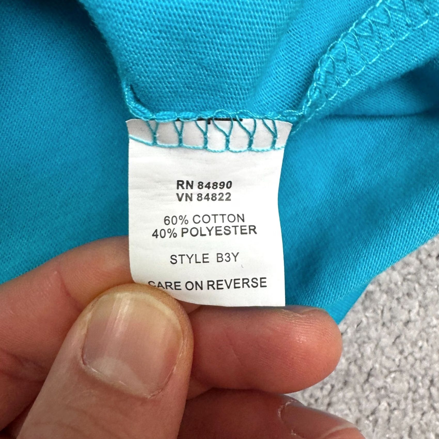 Vintage American Sweetheart T-Shirt Womens Large Turquoise Blue Crew Neck Top Casual Shirt Size L / US 10 / IT 46 - 5 Thumbnail