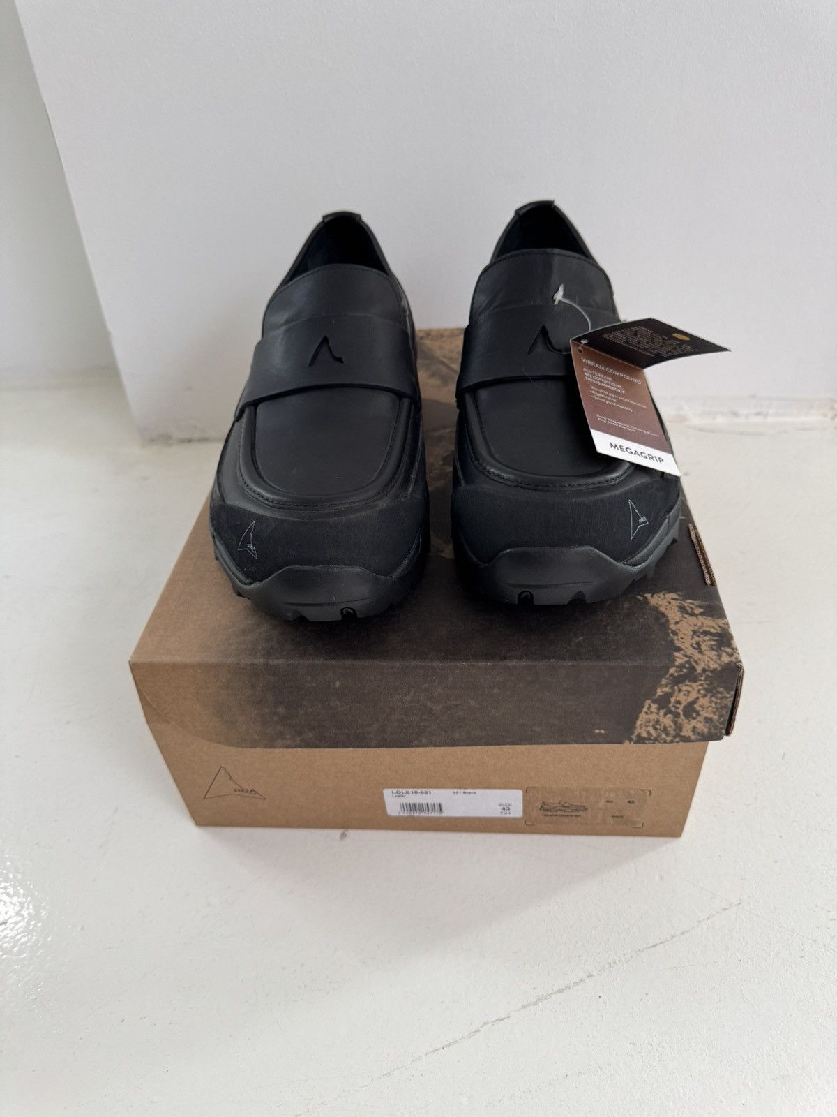 ROA ROA Black Loafer Low-top Shoes Size US 10 / EU 43 - 7 Thumbnail
