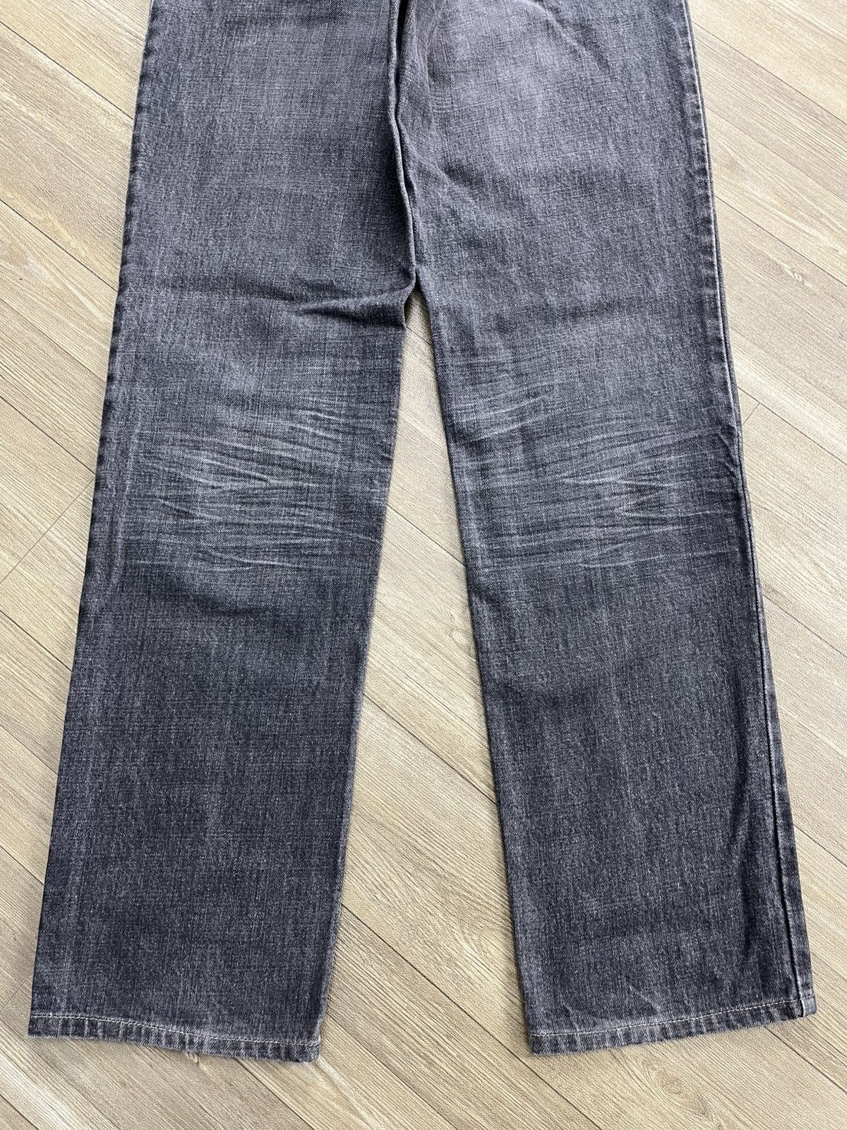 Yohji Yamamoto Japanese Design Ined Homme Yohji Yamamoto Faded Black Jeans Size US 29 - 12 Thumbnail