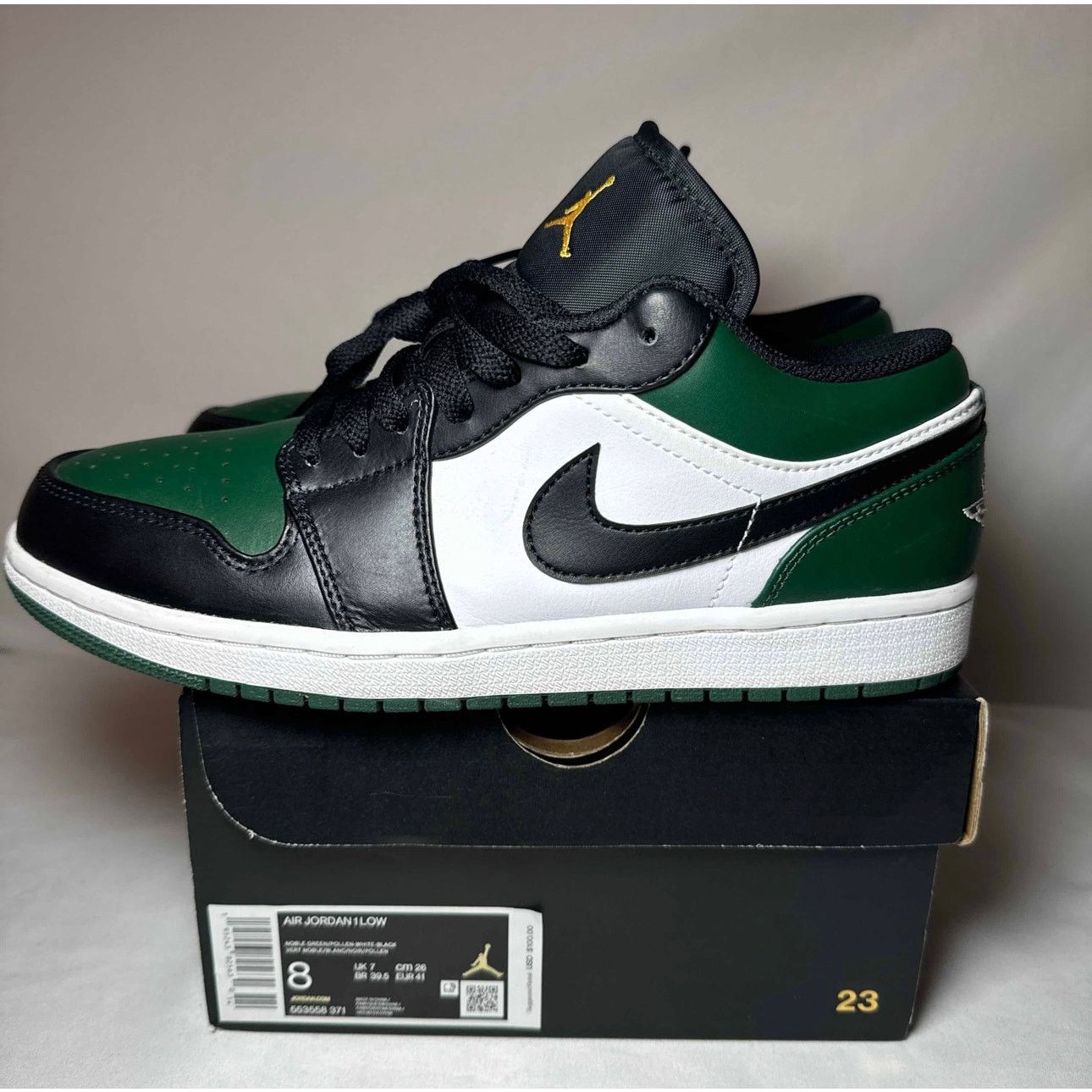 Jordan Brand × Nike Size 8 - Nike Air Jordan 1 Low Green Toe Men's Shoes Size US 8 / EU 41 - 8 Thumbnail