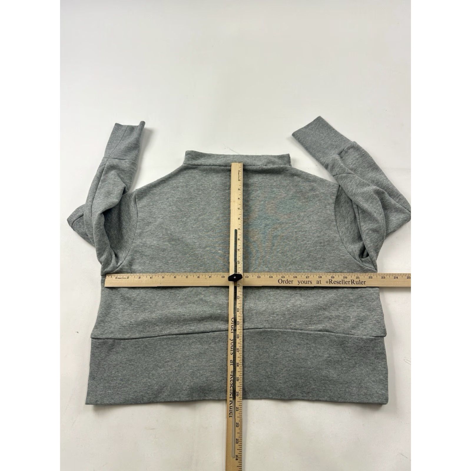 Nike Nike Sweatshirt Womens Large Gray Mock Boat Neck Zip Pocket Pullover Front Zipped Pocket Size L / US 10 / IT 46 - 7 Thumbnail