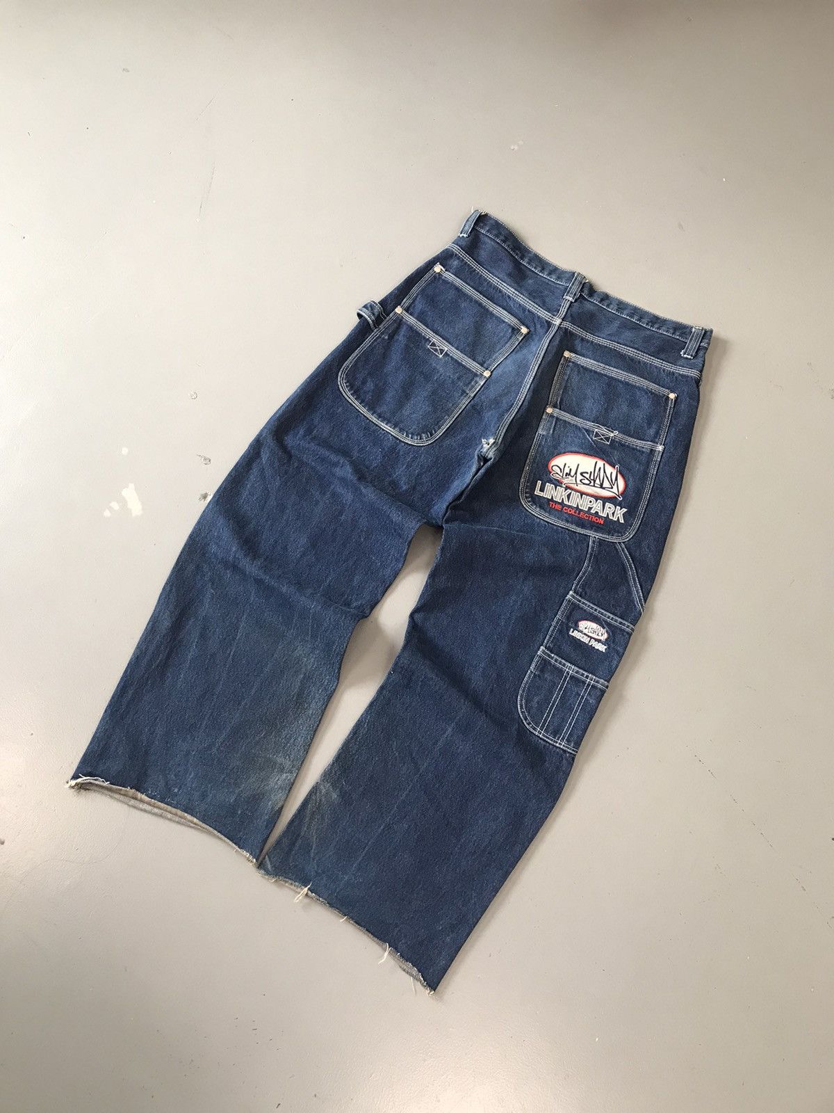 Vintage Vintage Eminem linking park SpellOut denim Size US 35 - 3 Thumbnail