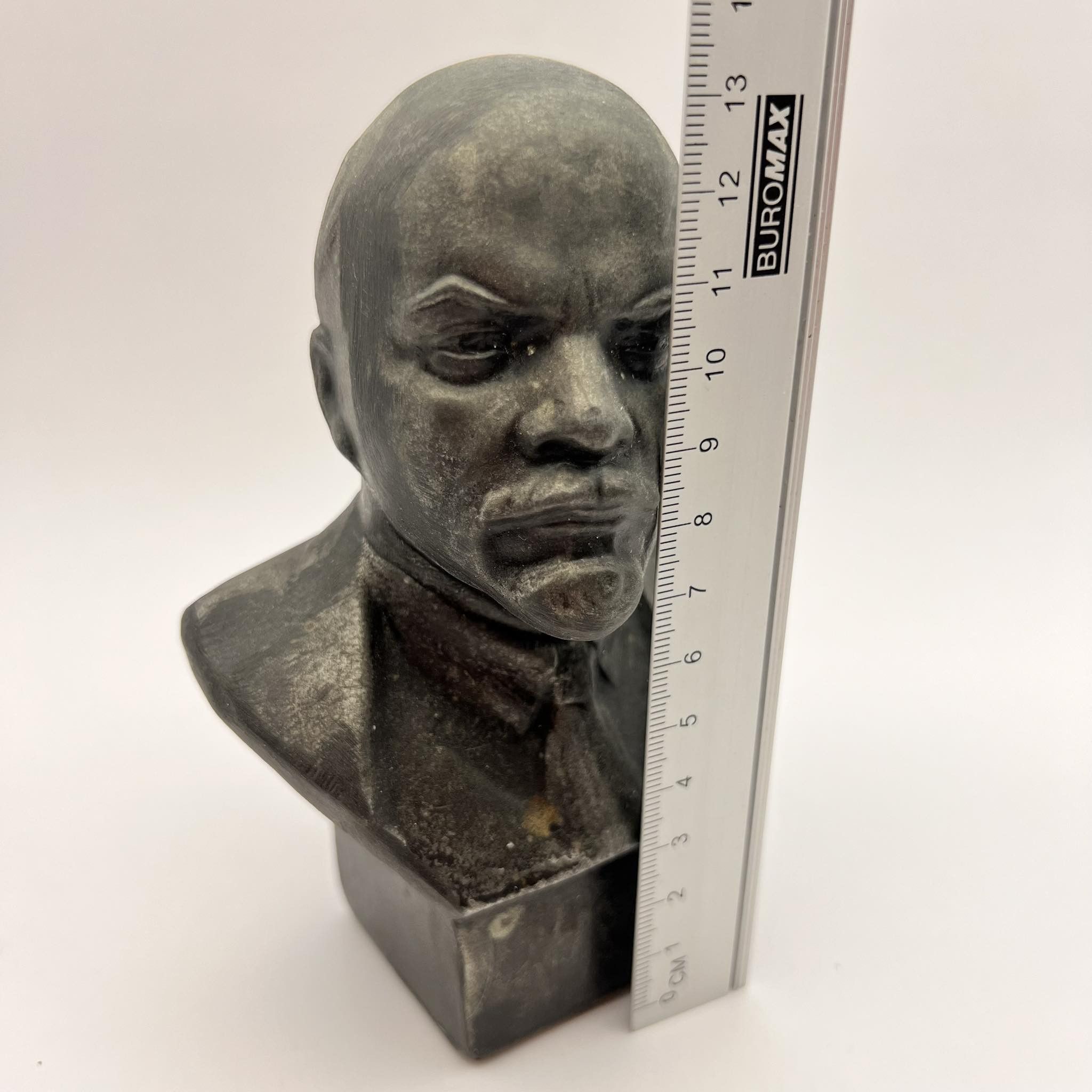 Vintage VINTAGE Cast Metal Lenin Bust FigureRussian Communist Leader Size ONE SIZE - 3 Thumbnail